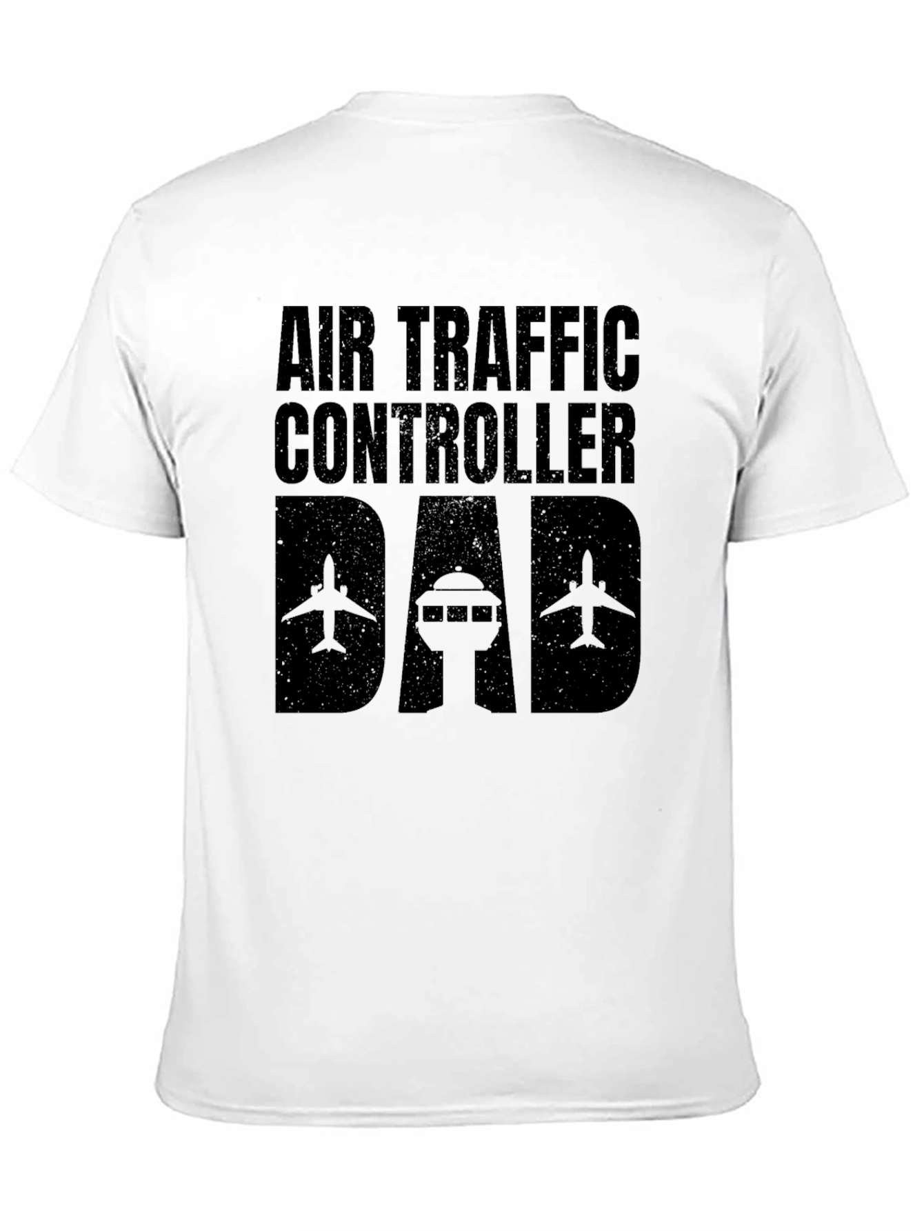 Air Traffic Controller Dad T-Shirt - Black Graphic Tee