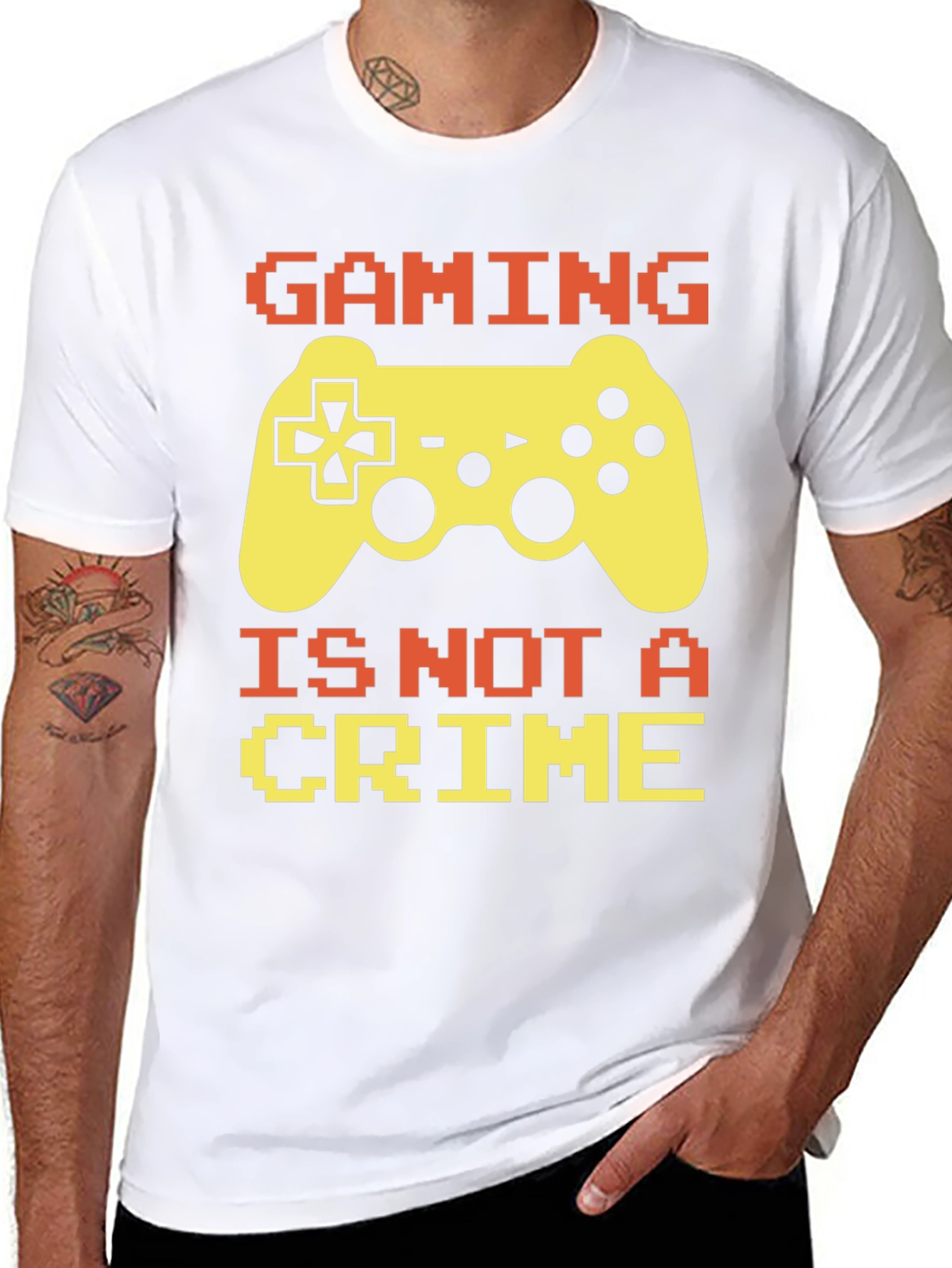Gaming is Not A Crime T-Shirt - Gamer Tee
