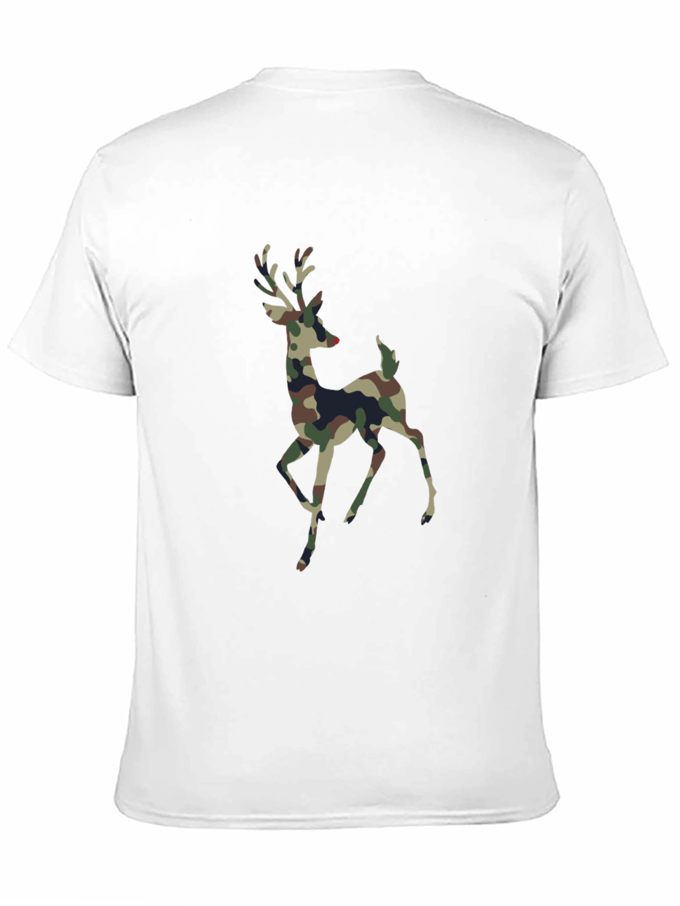 Camouflage Deer Graphic T-Shirt - Stylish Mens Tee
