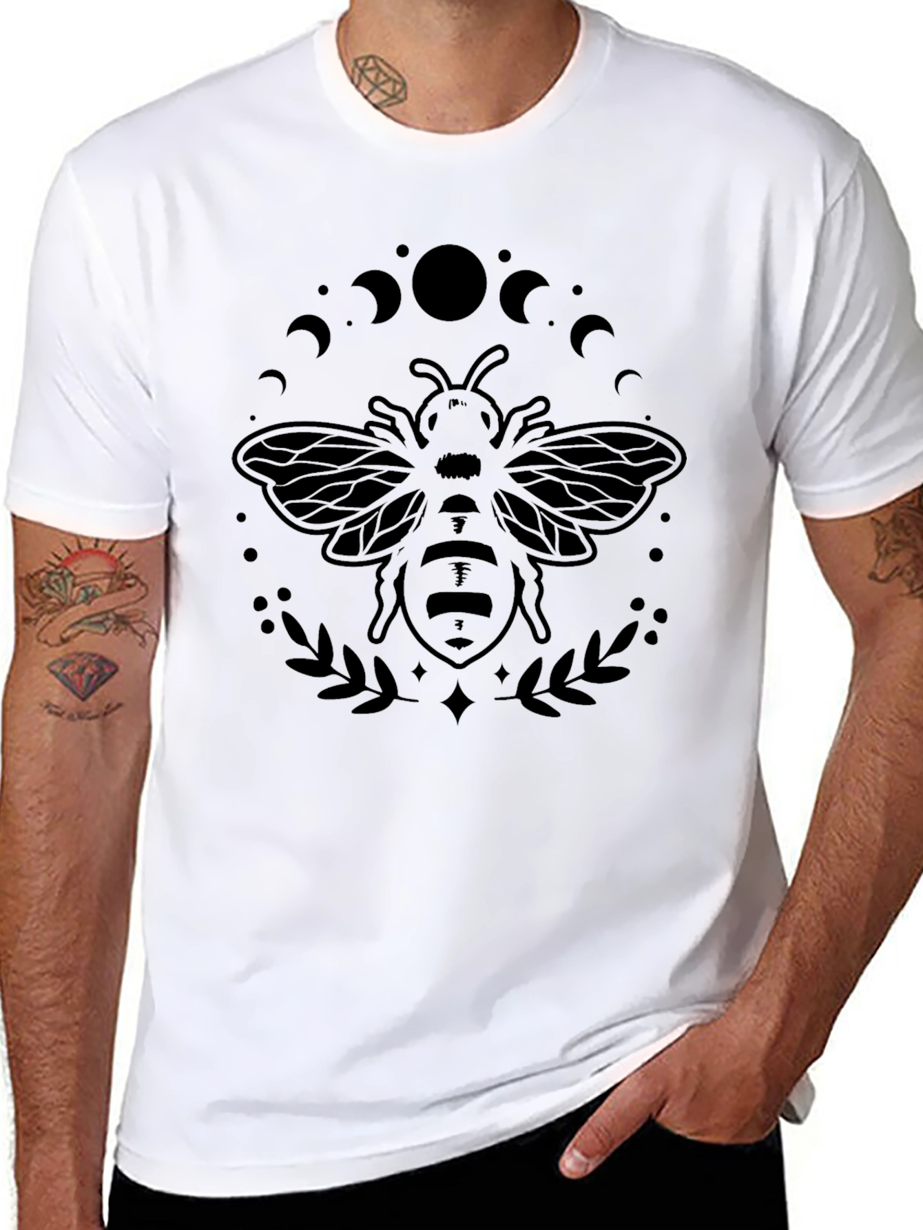 Mystic Bee Graphic Tee - Black Unisex Shirt