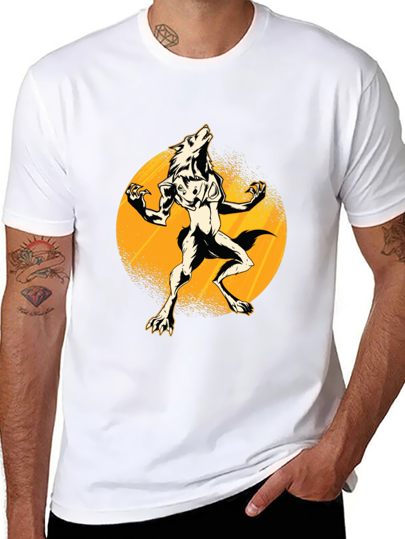 Werewolf Moon Black T-Shirt