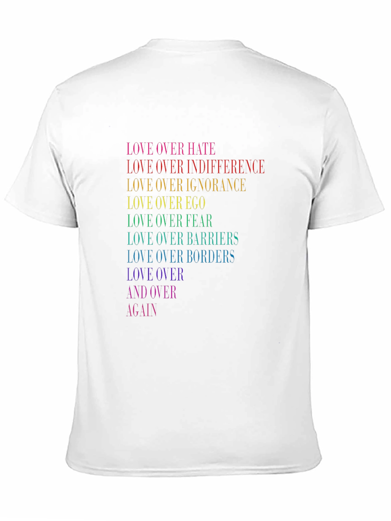 Love Over Hate Rainbow Pride T-Shirt