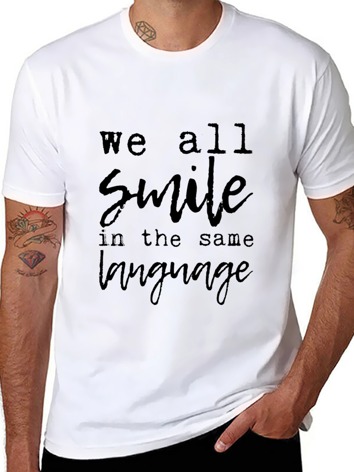 We All Smile T-Shirt - Soft Cotton Blend
