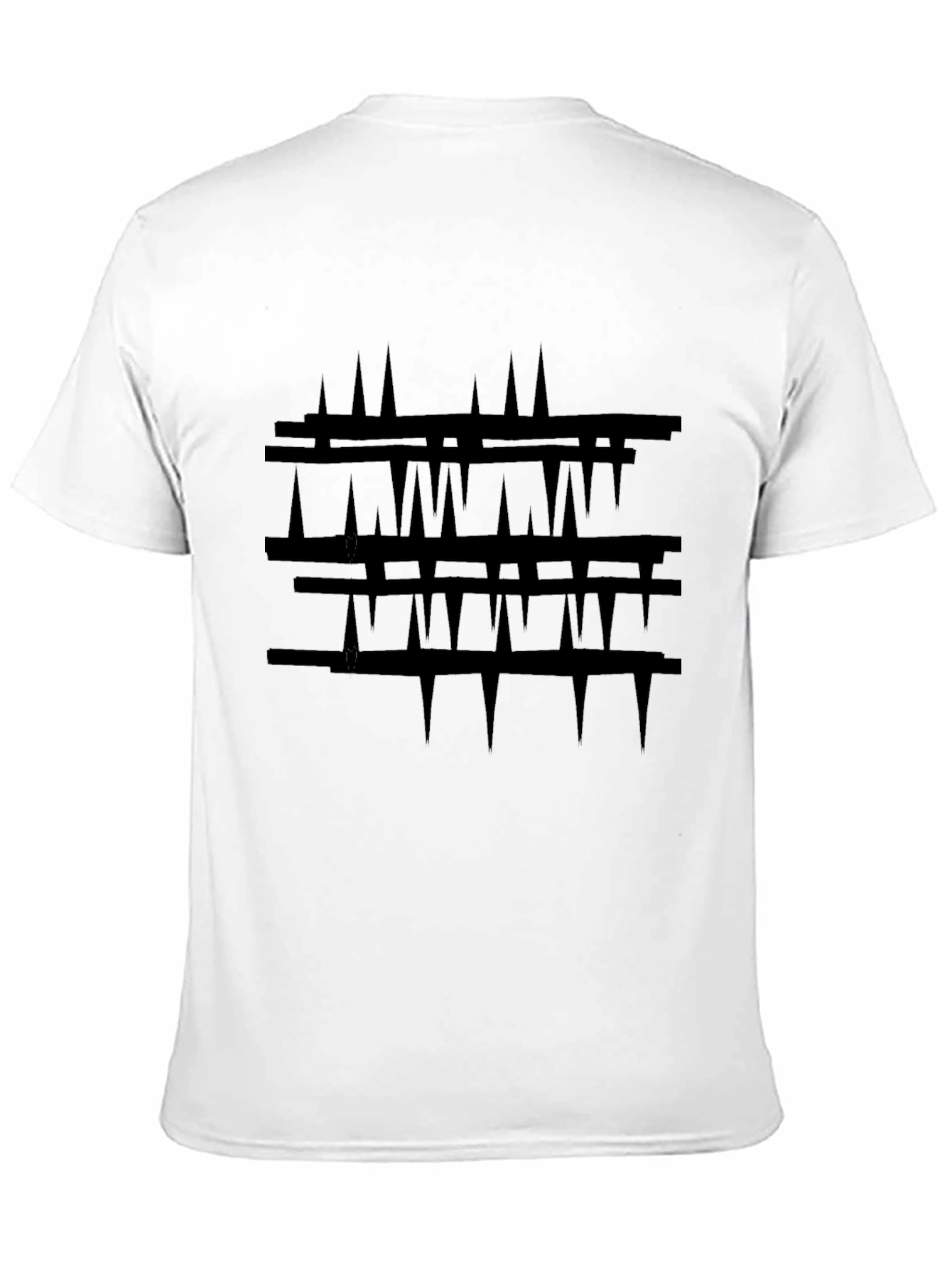 Abstract Black Graphic Tee - Modern Art Shirt