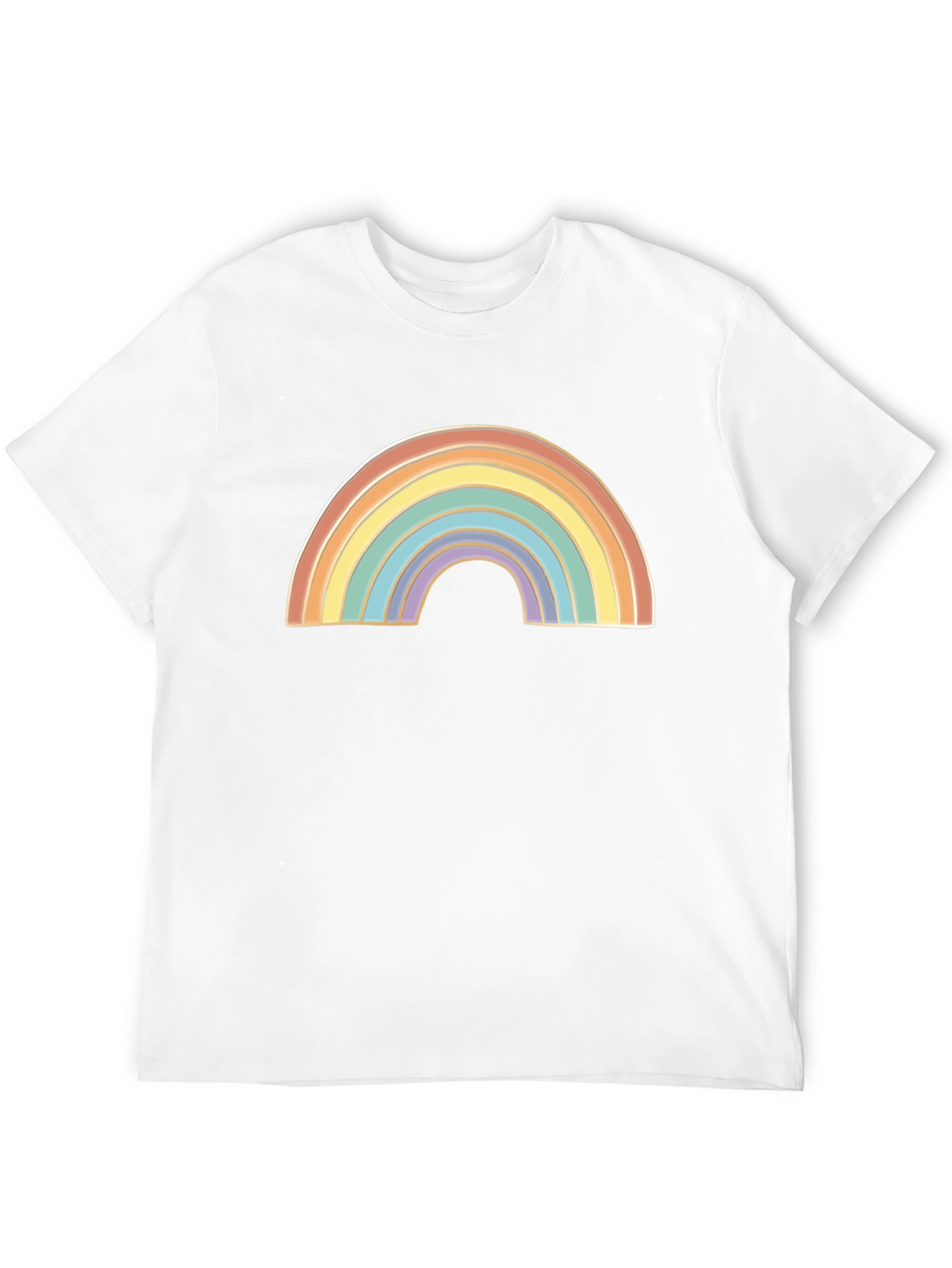 Rainbow Graphic Black T-Shirt