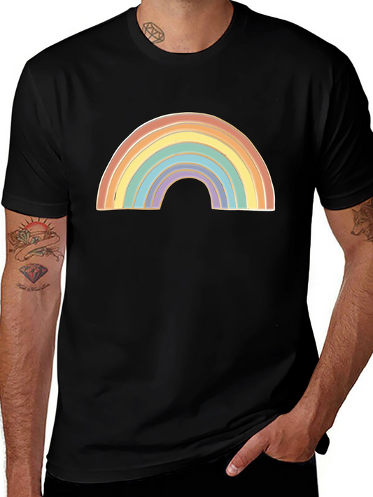 Rainbow Graphic Black T-Shirt