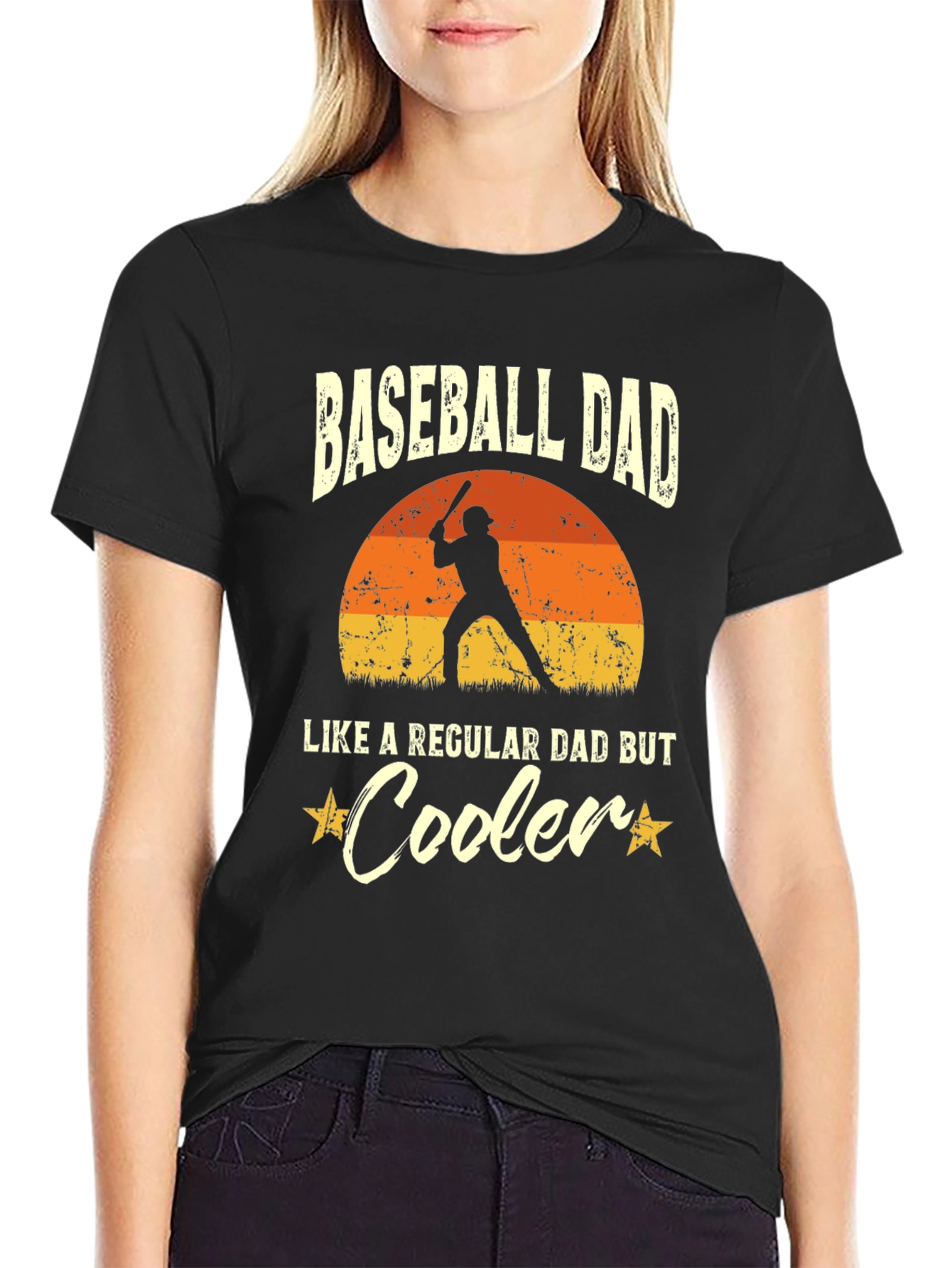 Baseball Dad T-Shirt - Cooler Than Regular Dads!