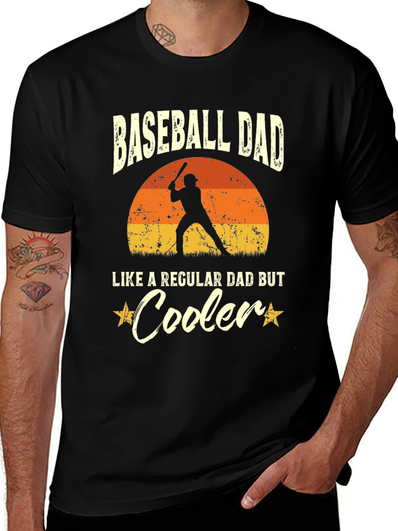 Baseball Dad T-Shirt - Cooler Than Regular Dads!