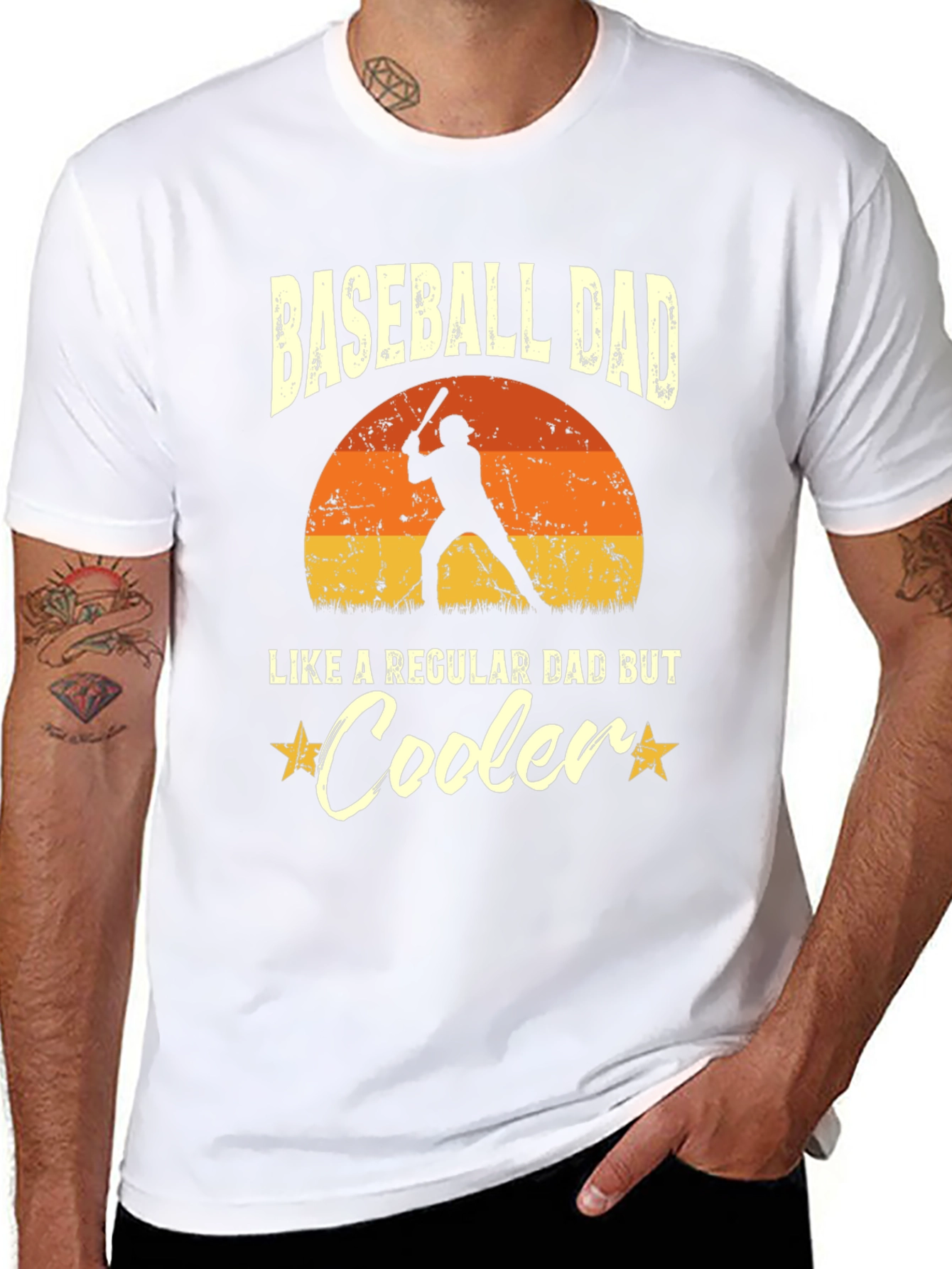 Baseball Dad T-Shirt - Cooler Than Regular Dads!