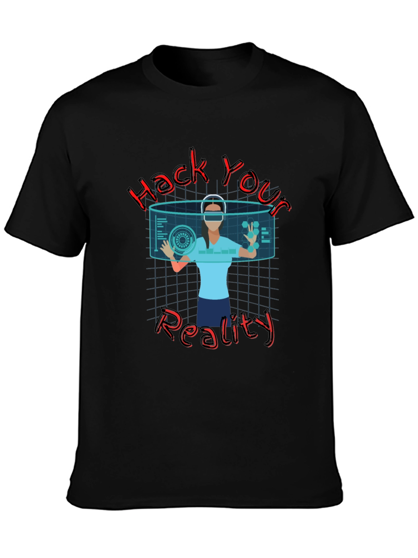 Hack Your Reality Graphic Tee - Black