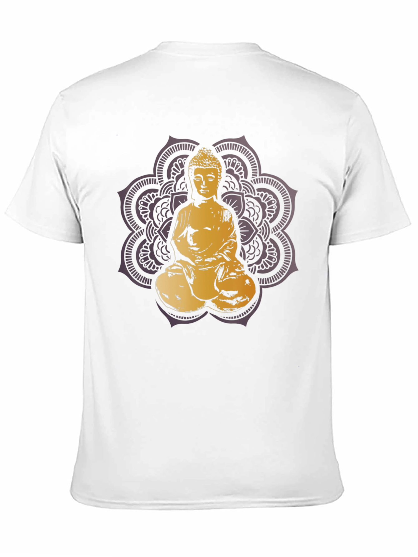 Buddha Mandala Graphic T-Shirt - Black