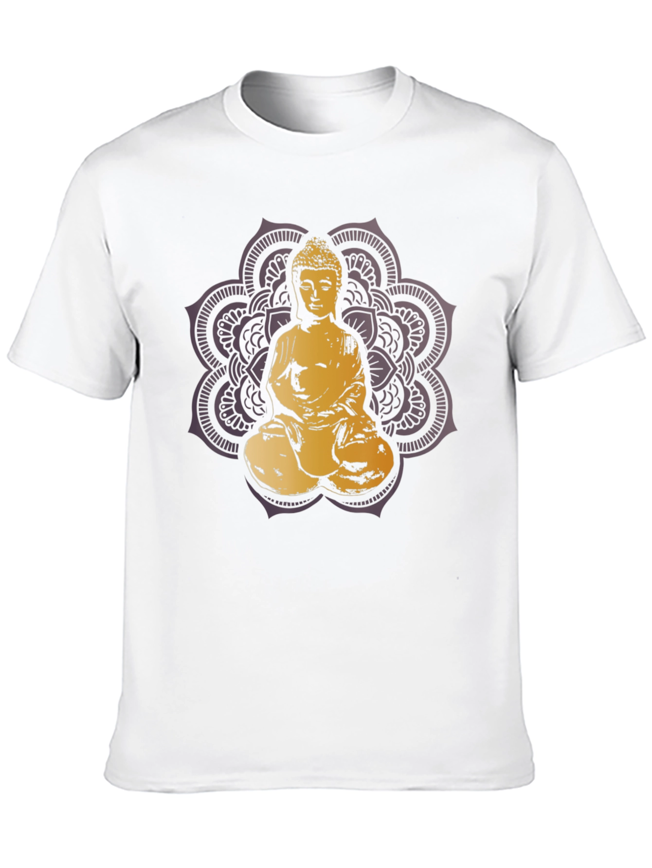 Buddha Mandala Graphic T-Shirt - Black