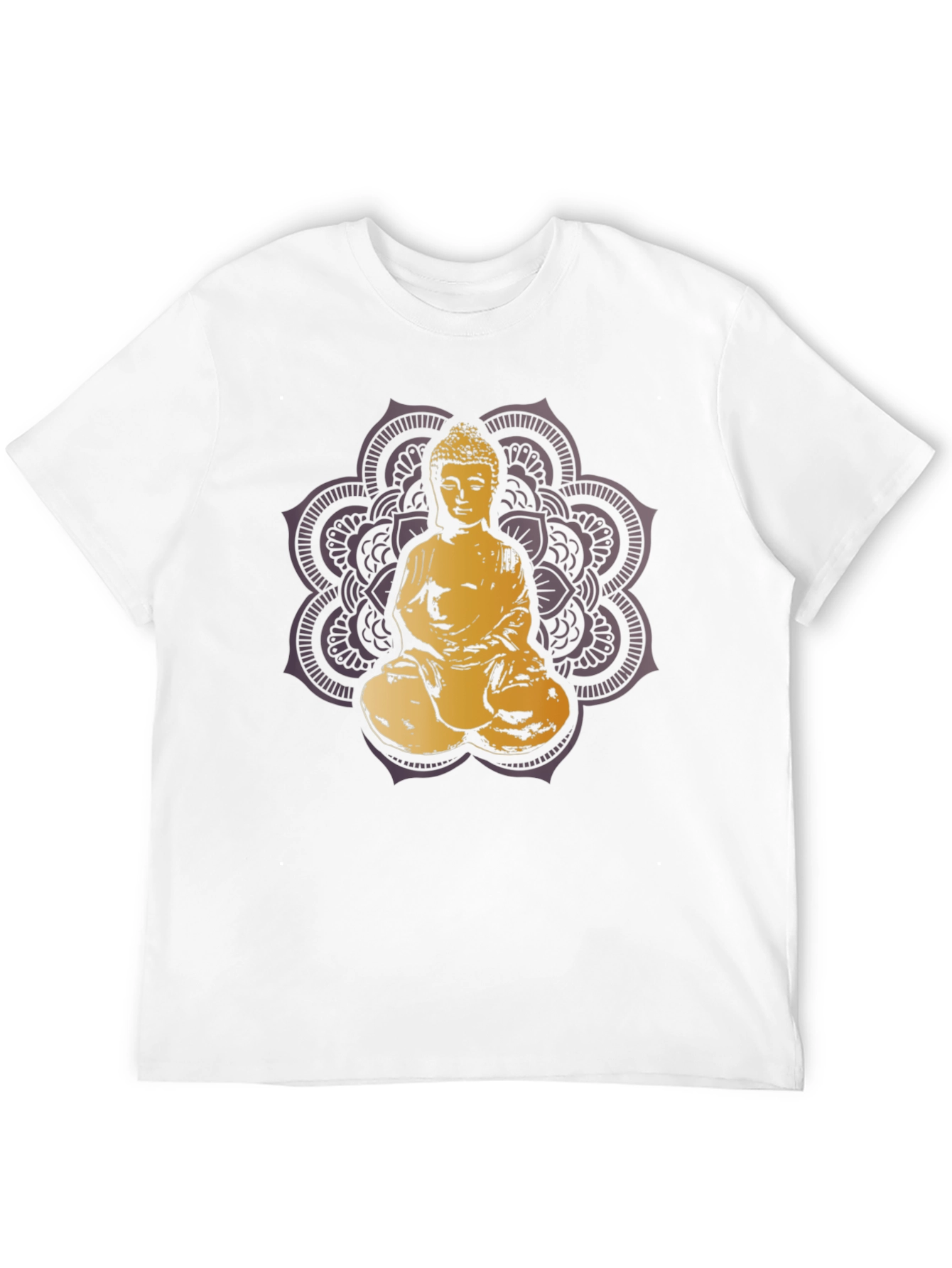Buddha Mandala Graphic T-Shirt - Black