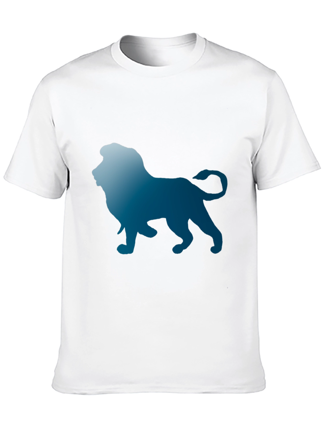Lion Graphic Print Mens Tee - Black