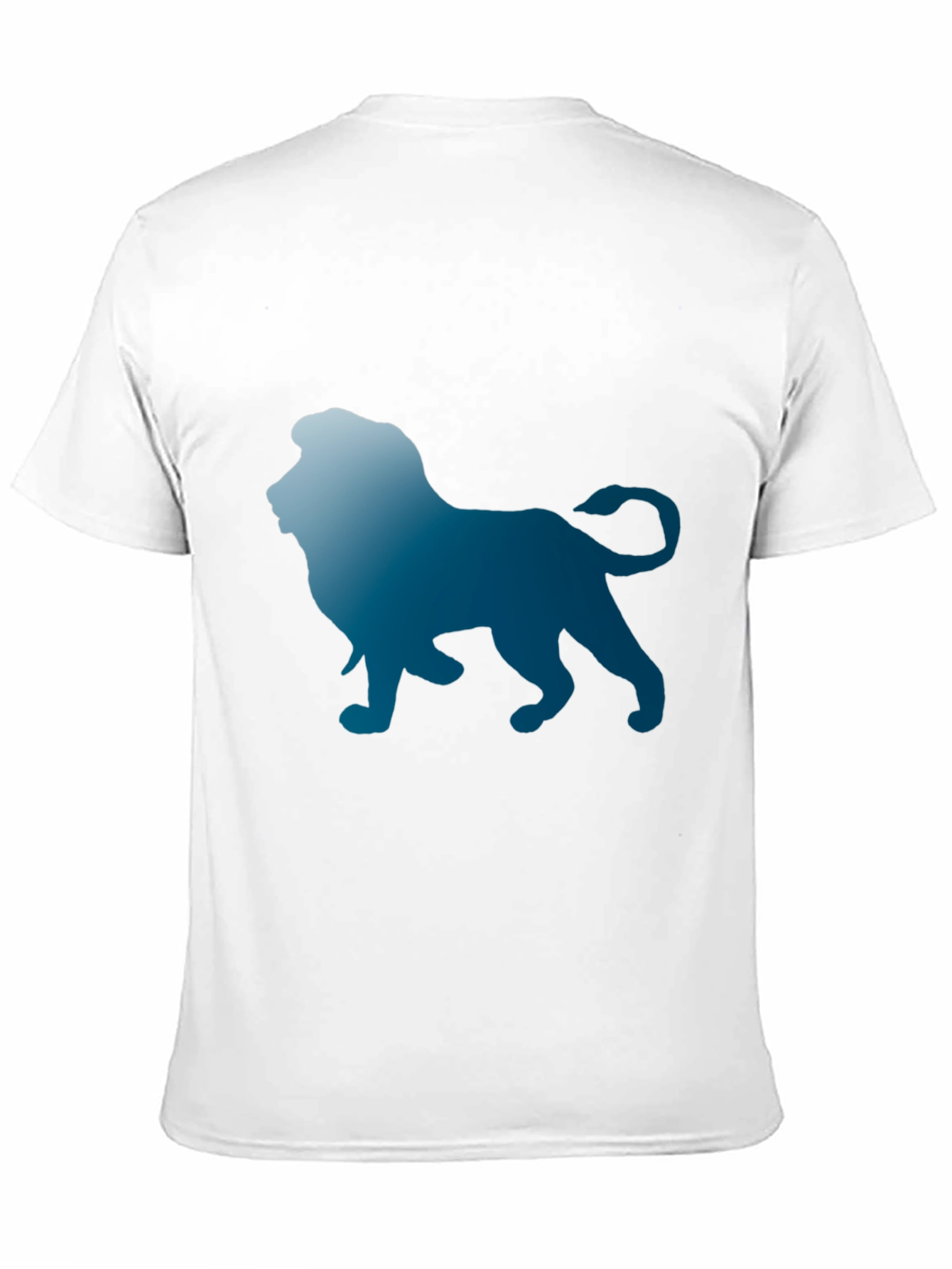 Lion Graphic Print Mens Tee - Black