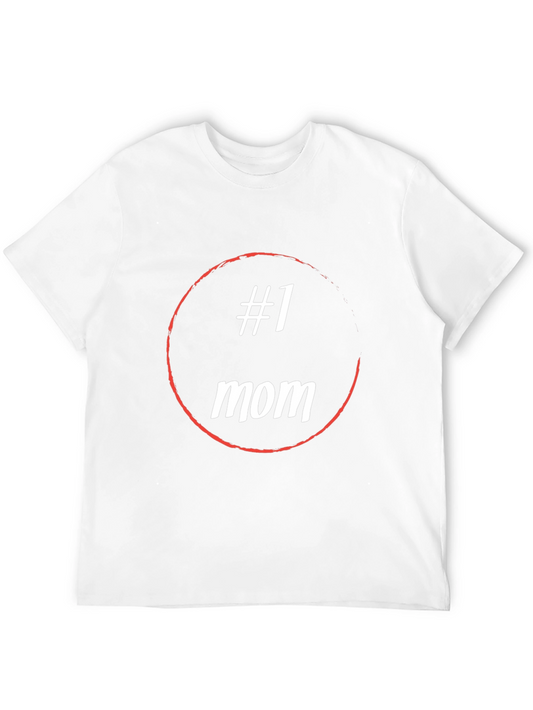 #1 Mom Black Graphic T-Shirt - Stylish & Comfortable