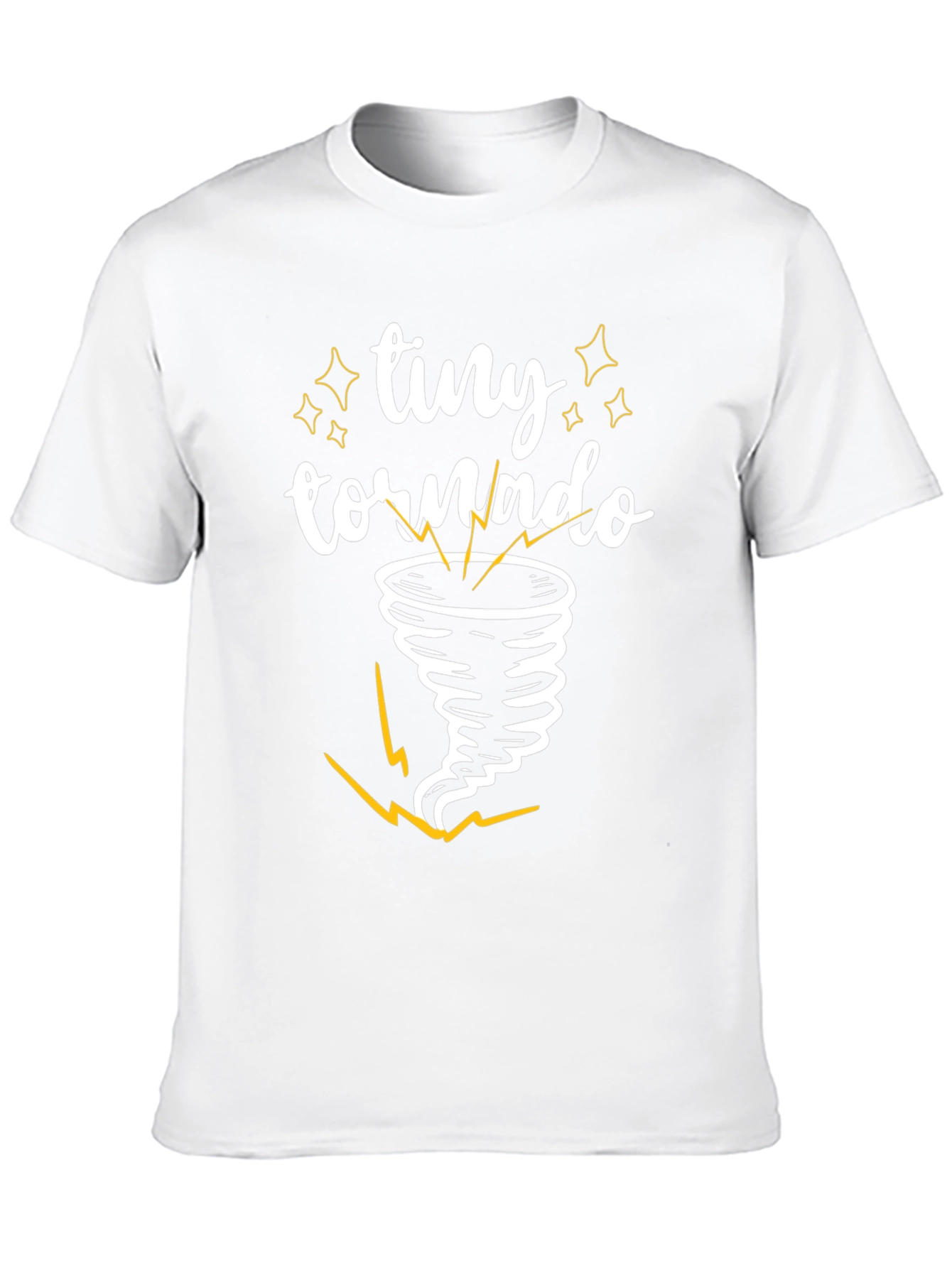Tiny Tornado Graphic Tee - Black Cotton T-Shirt