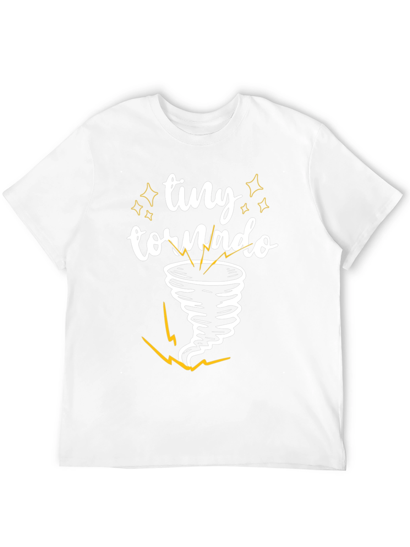 Tiny Tornado Graphic Tee - Black Cotton T-Shirt