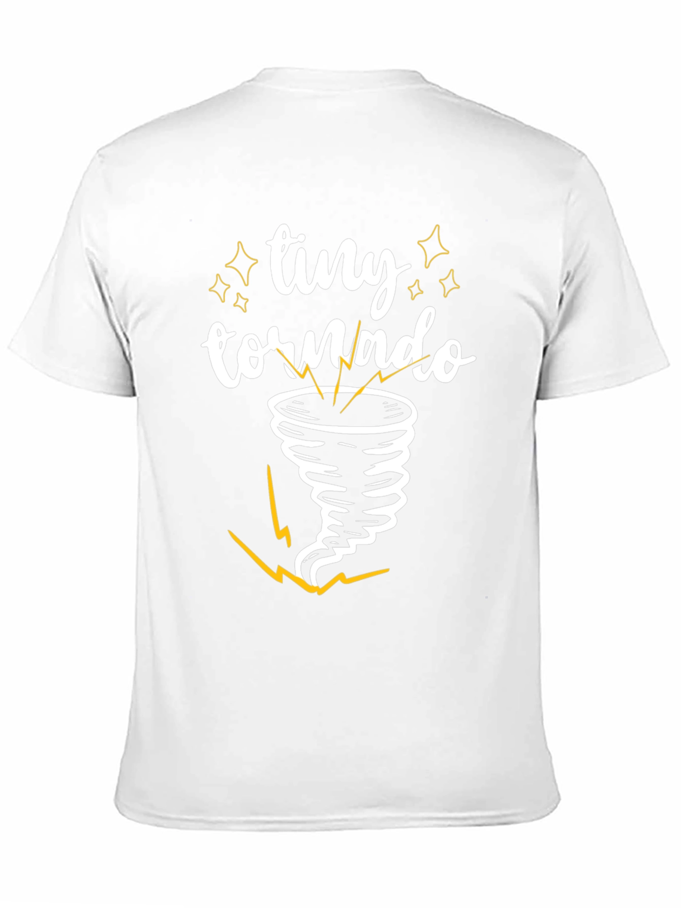 Tiny Tornado Graphic Tee - Black Cotton T-Shirt