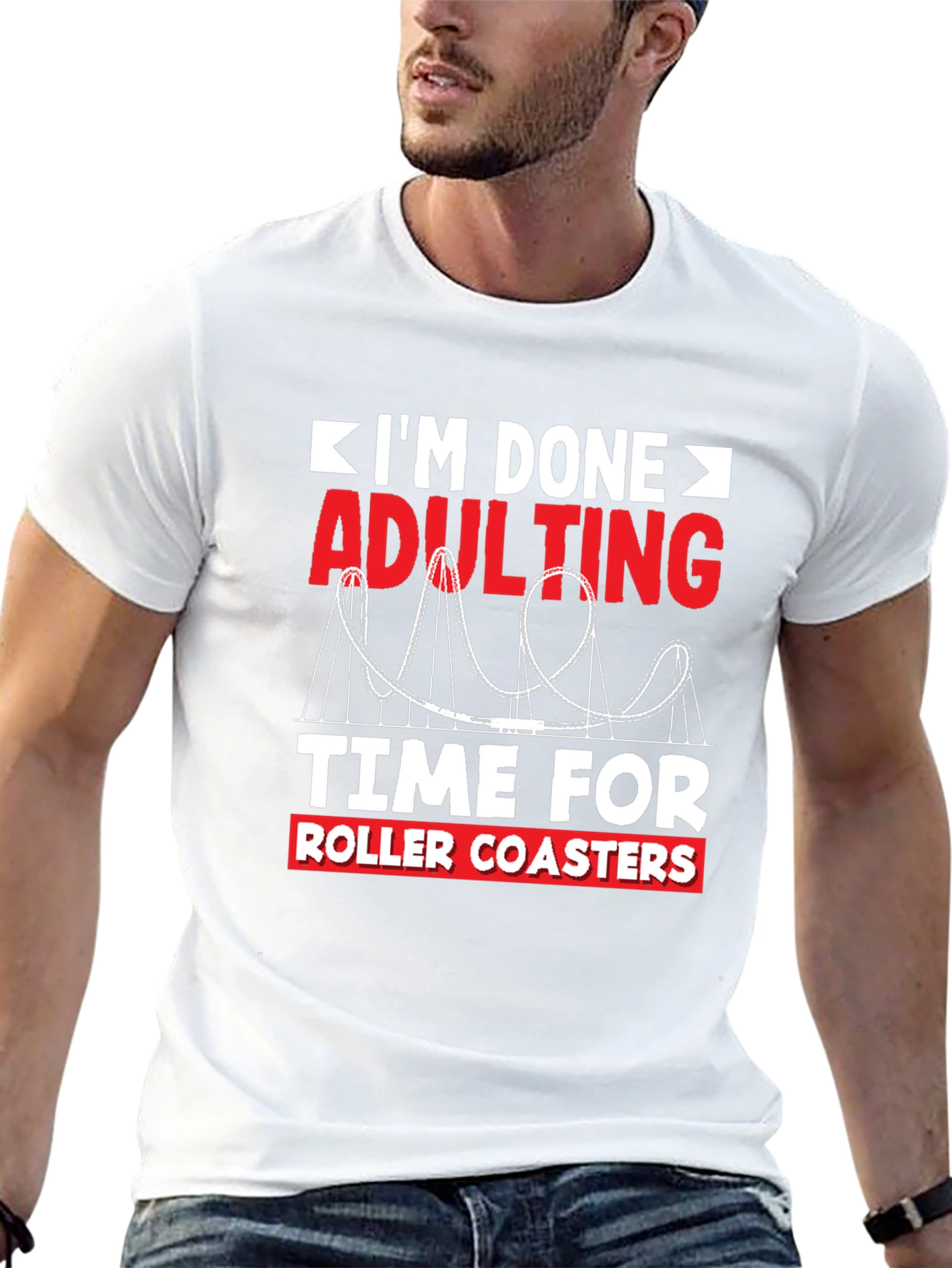 Im Done Adulting Roller Coaster T-Shirt