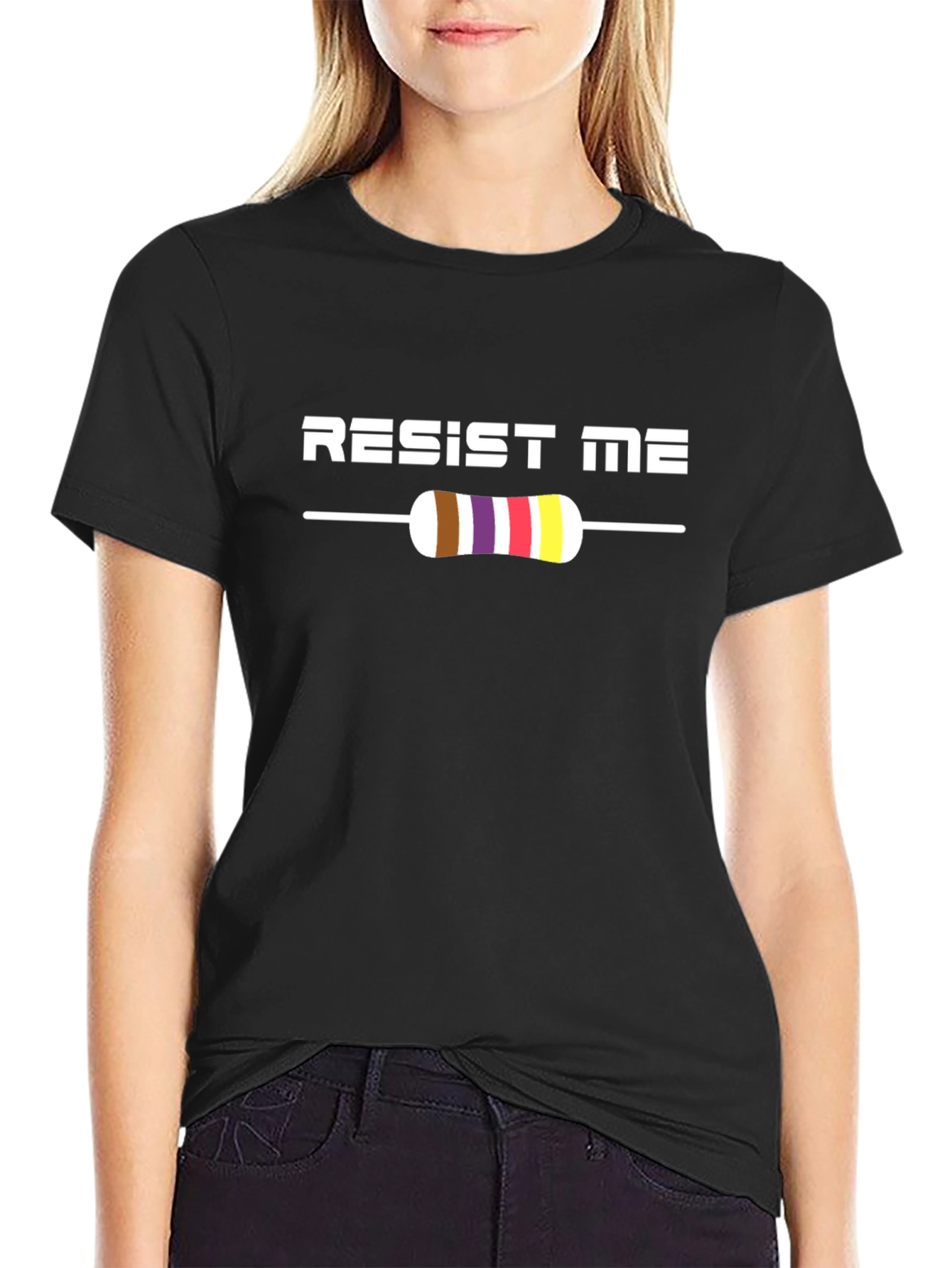 Resist Me T-Shirt - Electronics Humor Tee