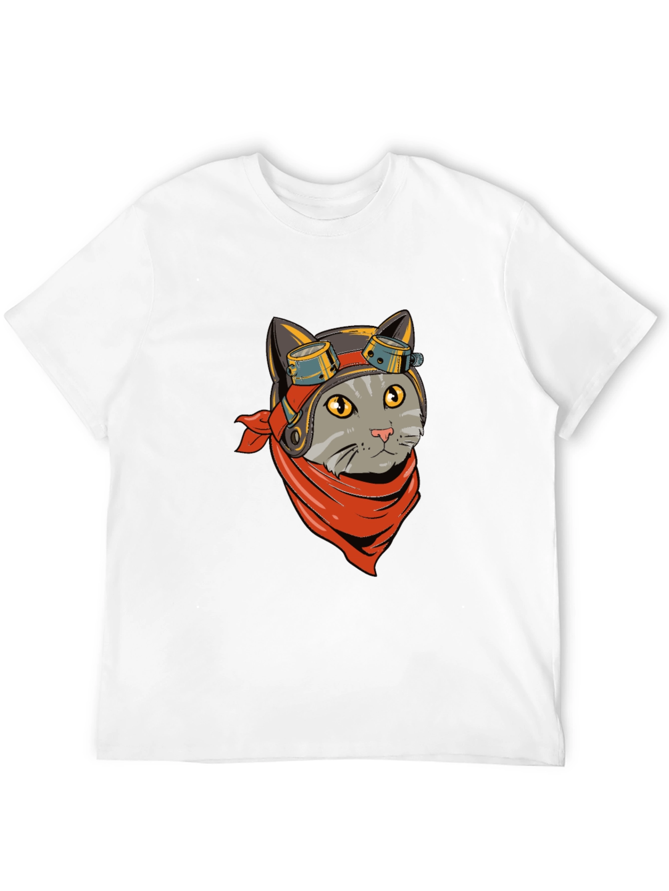 Cat Pilot T-Shirt - Cool Graphic Tee