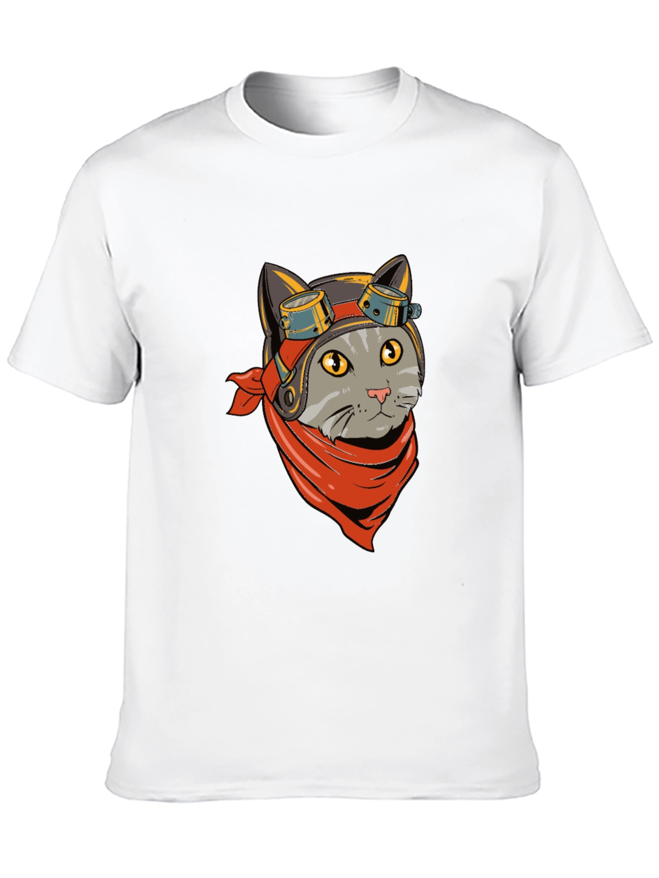 Cat Pilot T-Shirt - Cool Graphic Tee