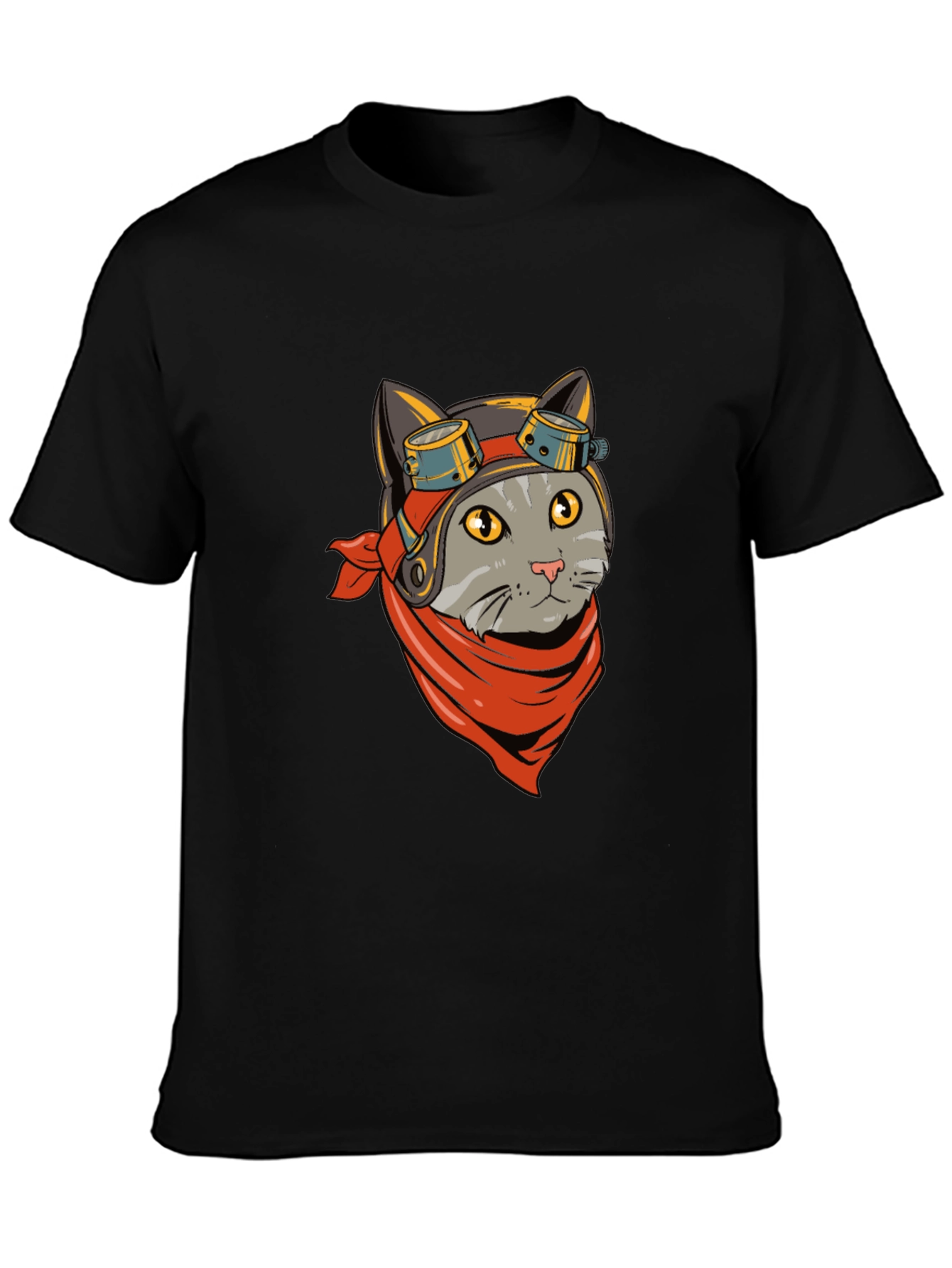Cat Pilot T-Shirt - Cool Graphic Tee