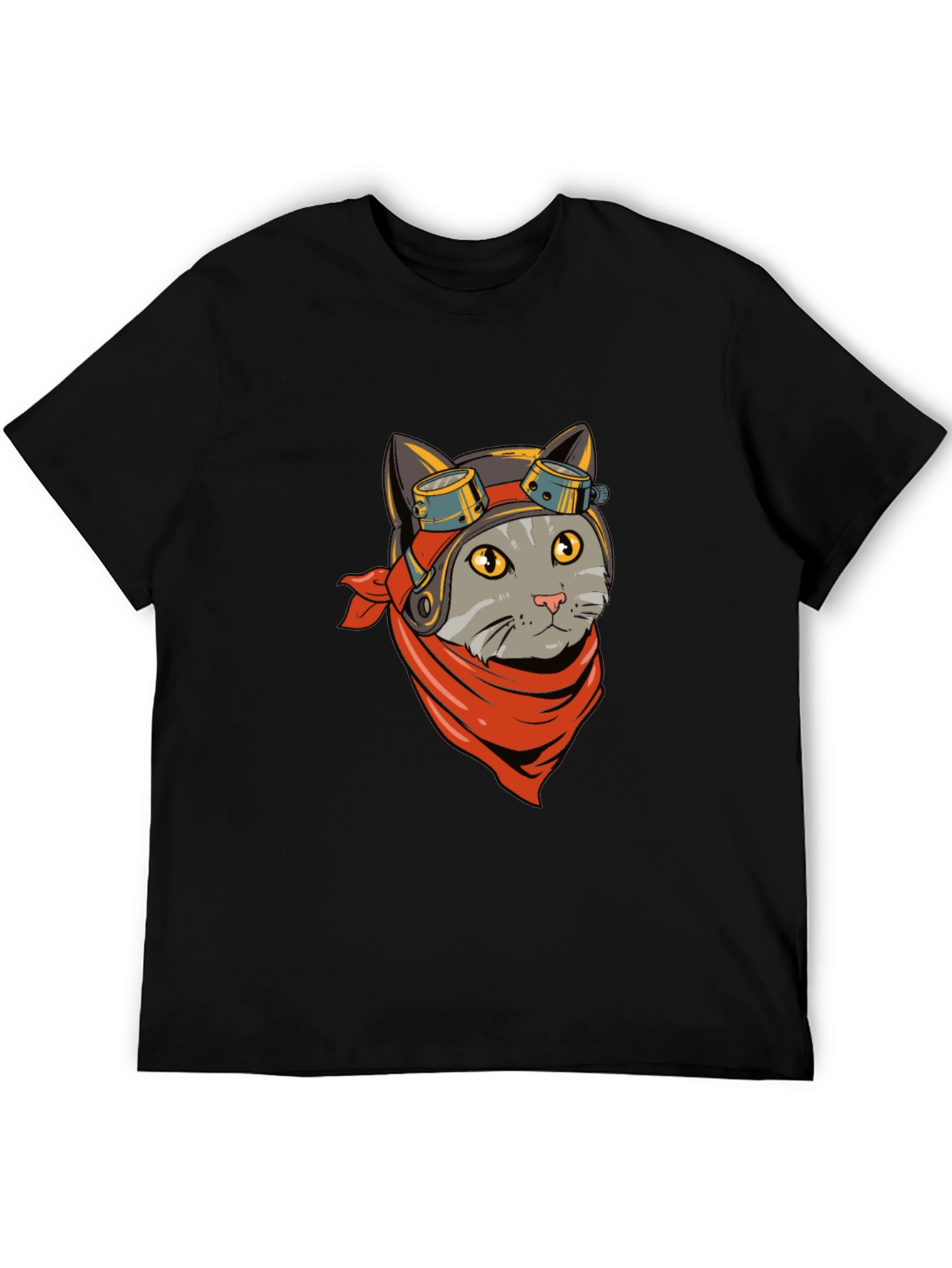 Cat Pilot T-Shirt - Cool Graphic Tee