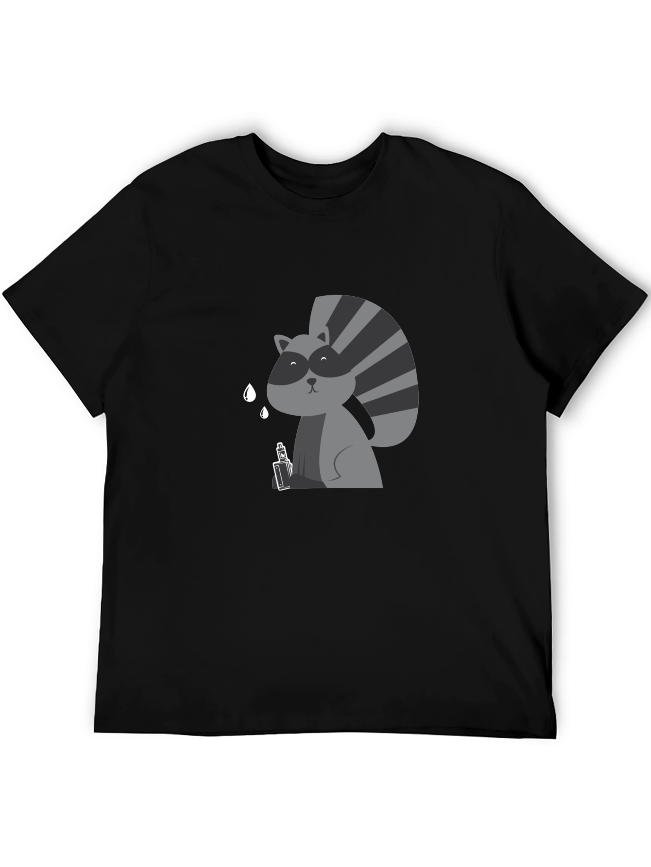 Raccoon Vaping Funny T-Shirt
