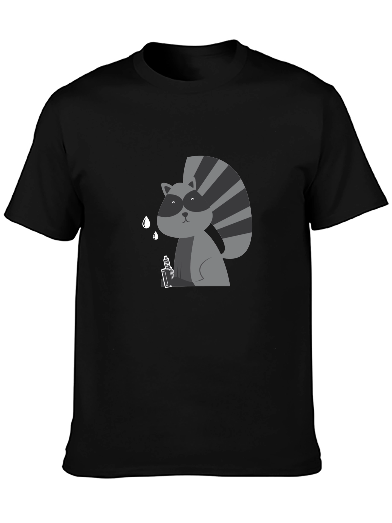 Raccoon Vaping Funny T-Shirt