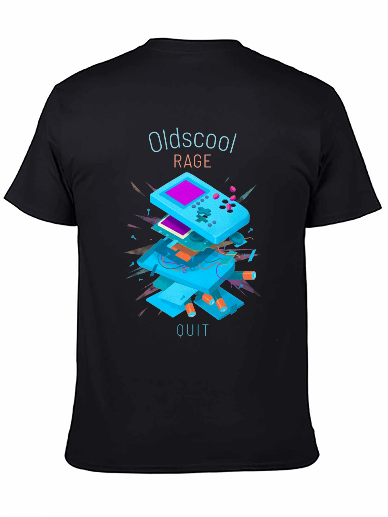 Oldschool Rage Quit T-Shirt - Retro Gamer Style