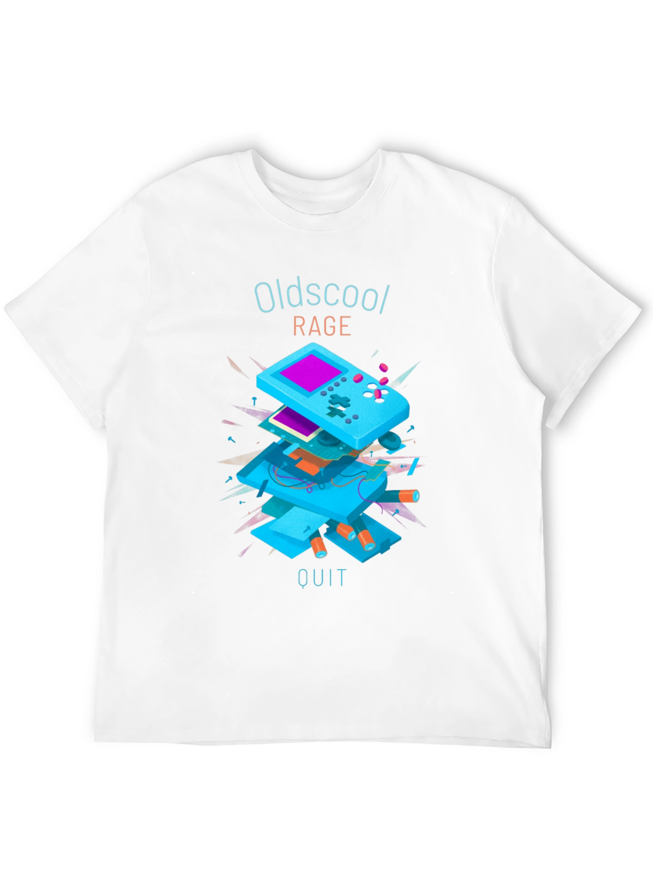 Oldschool Rage Quit T-Shirt - Retro Gamer Style