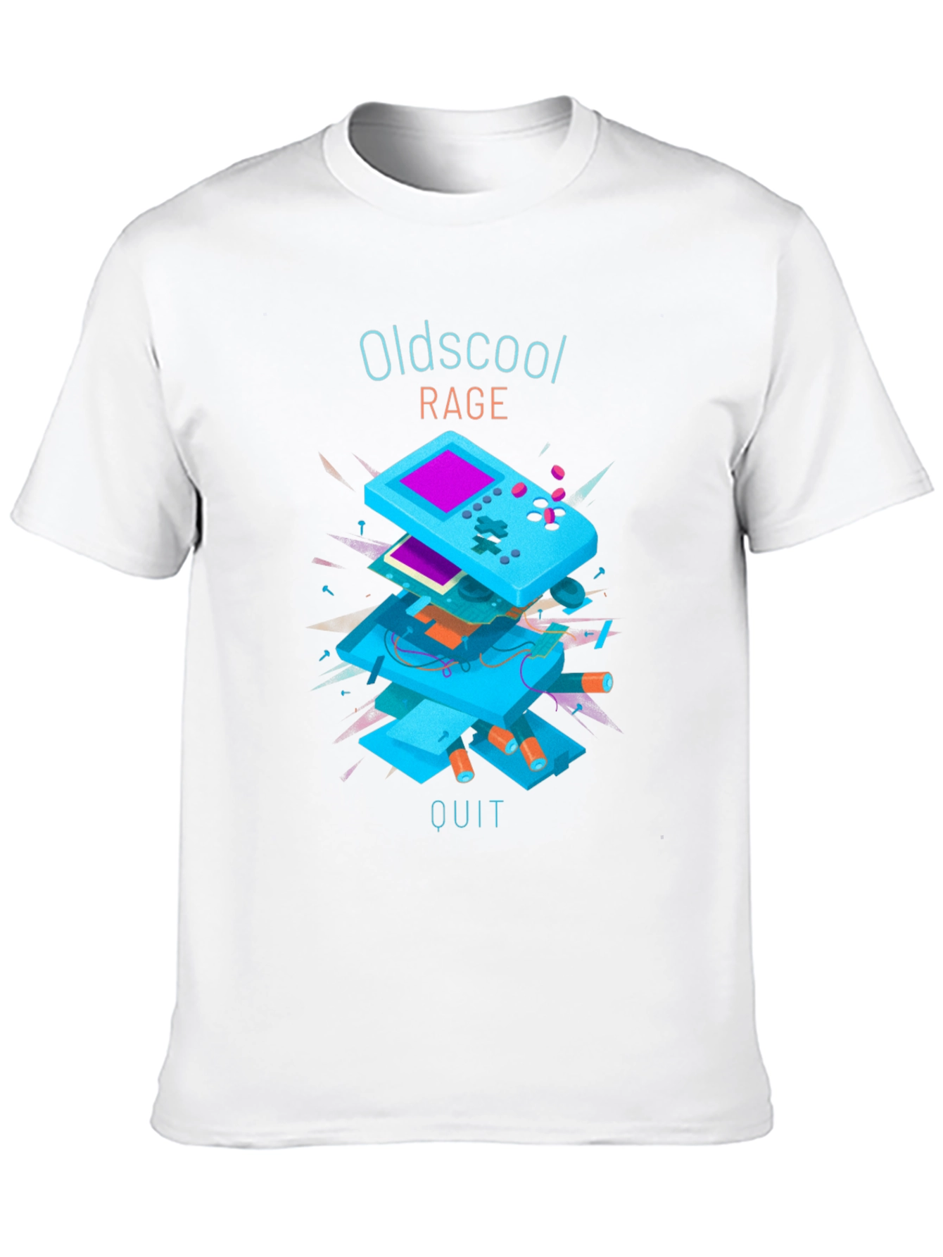 Oldschool Rage Quit T-Shirt - Retro Gamer Style