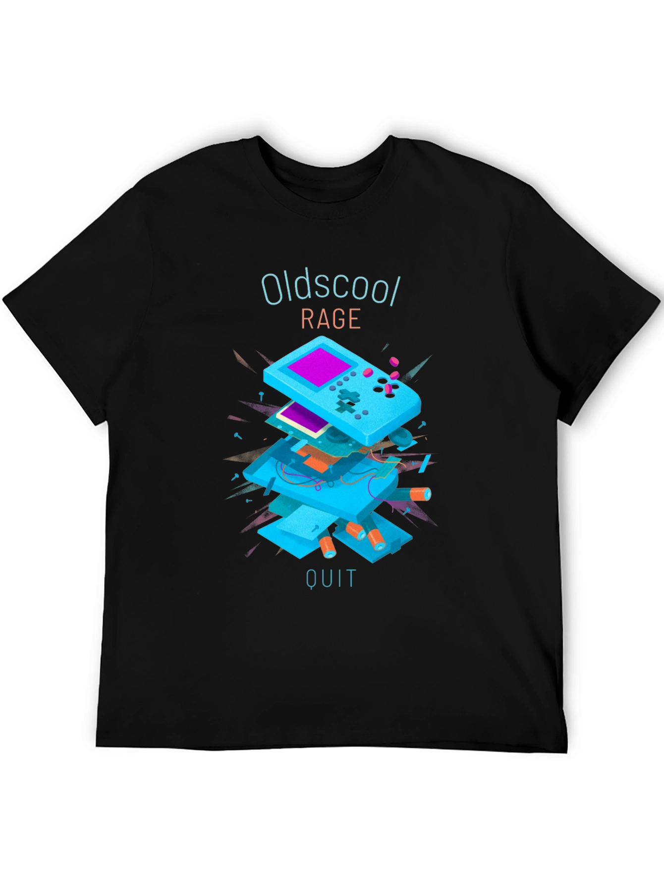 Oldschool Rage Quit T-Shirt - Retro Gamer Style