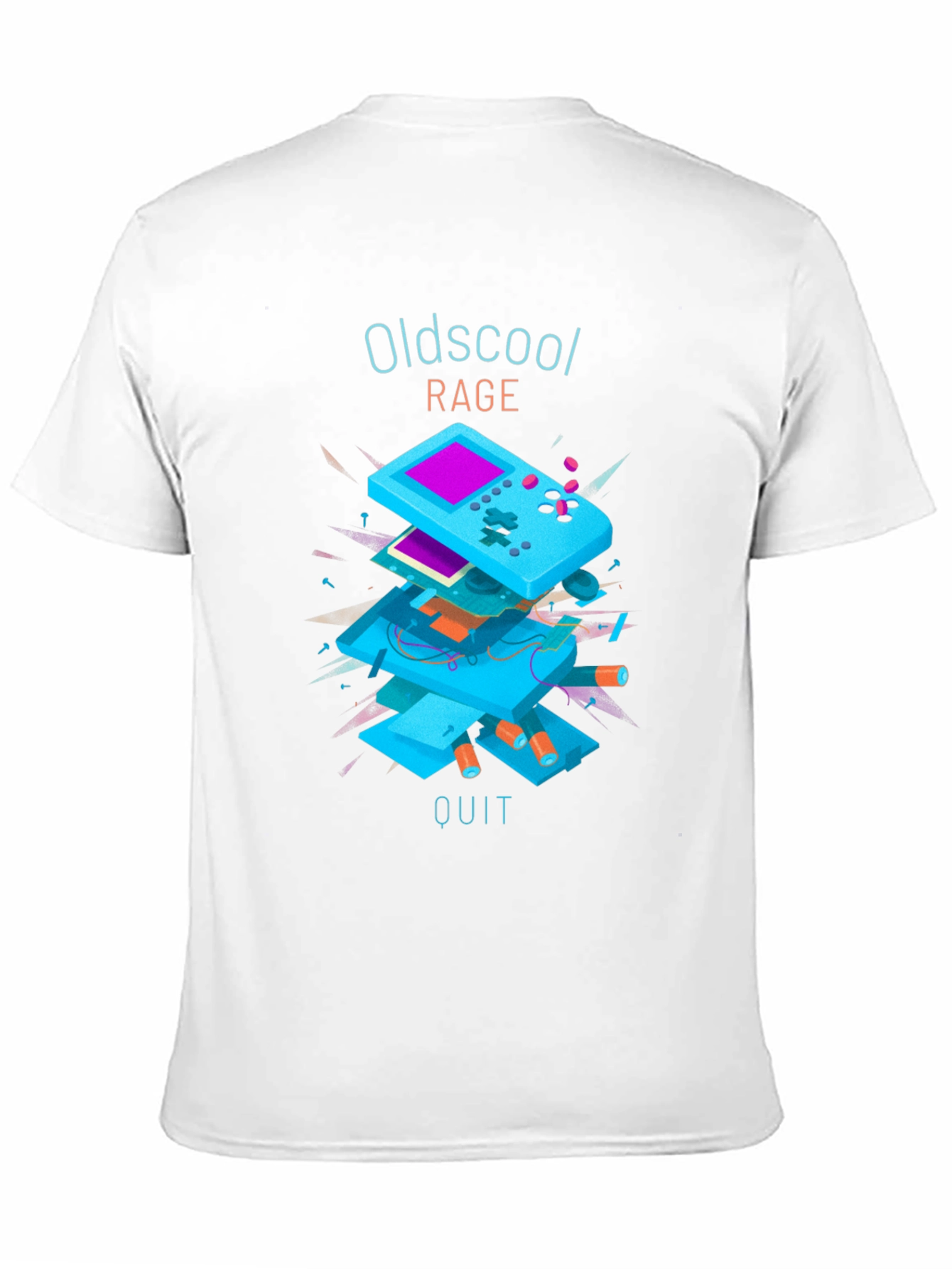 Oldschool Rage Quit T-Shirt - Retro Gamer Style