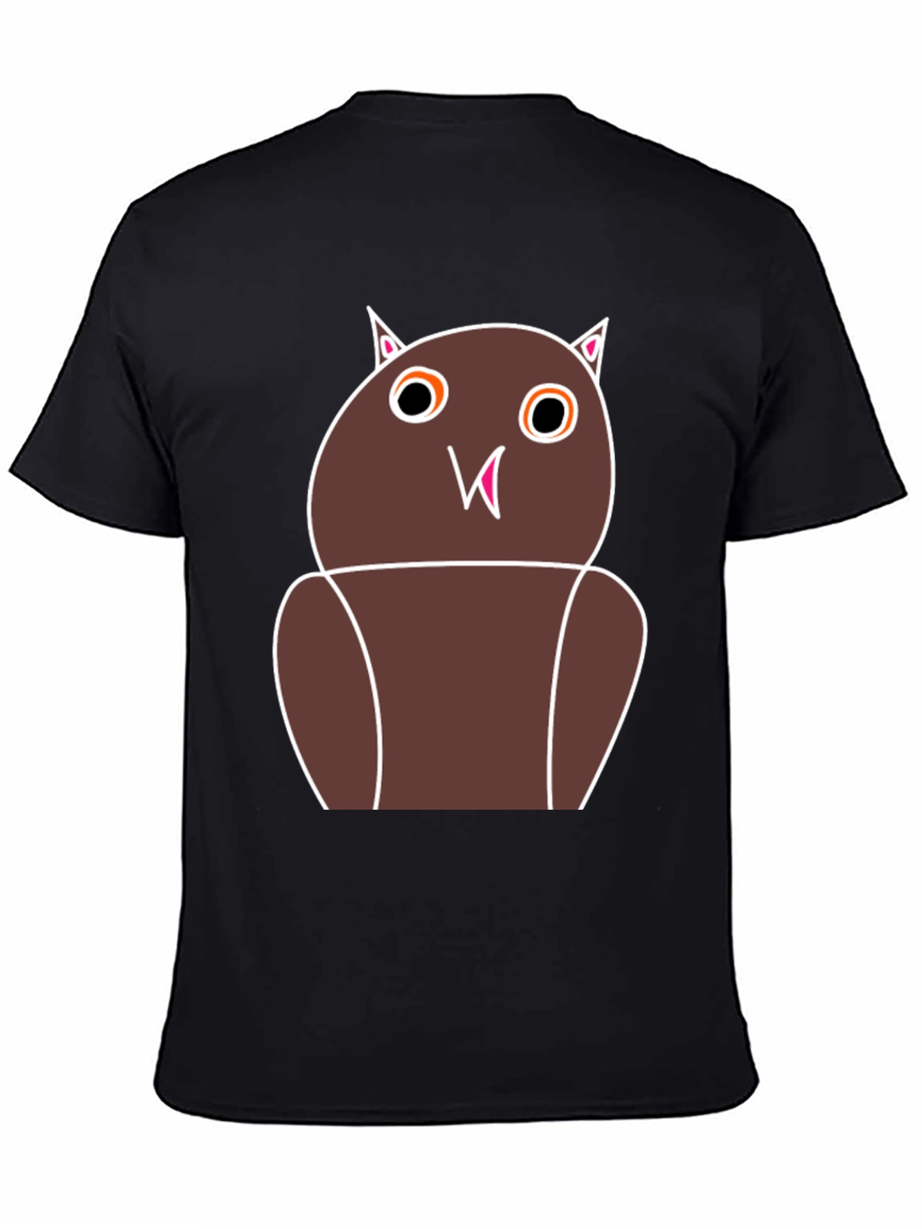 Funny Owl Graphic Tee - Unisex Black T-Shirt