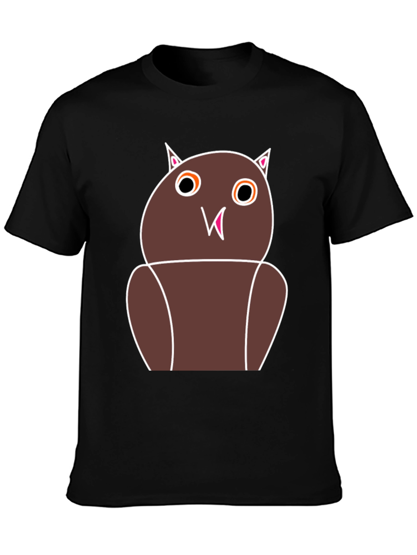 Funny Owl Graphic Tee - Unisex Black T-Shirt
