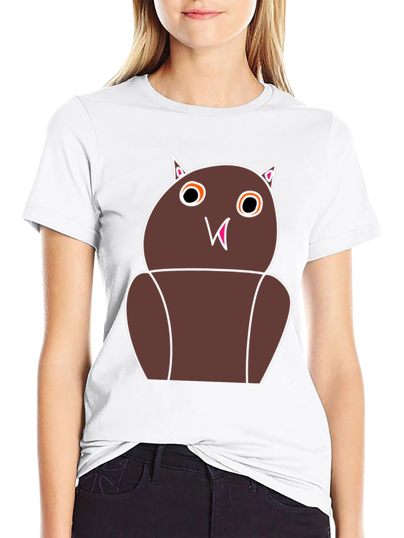 Funny Owl Graphic Tee - Unisex Black T-Shirt