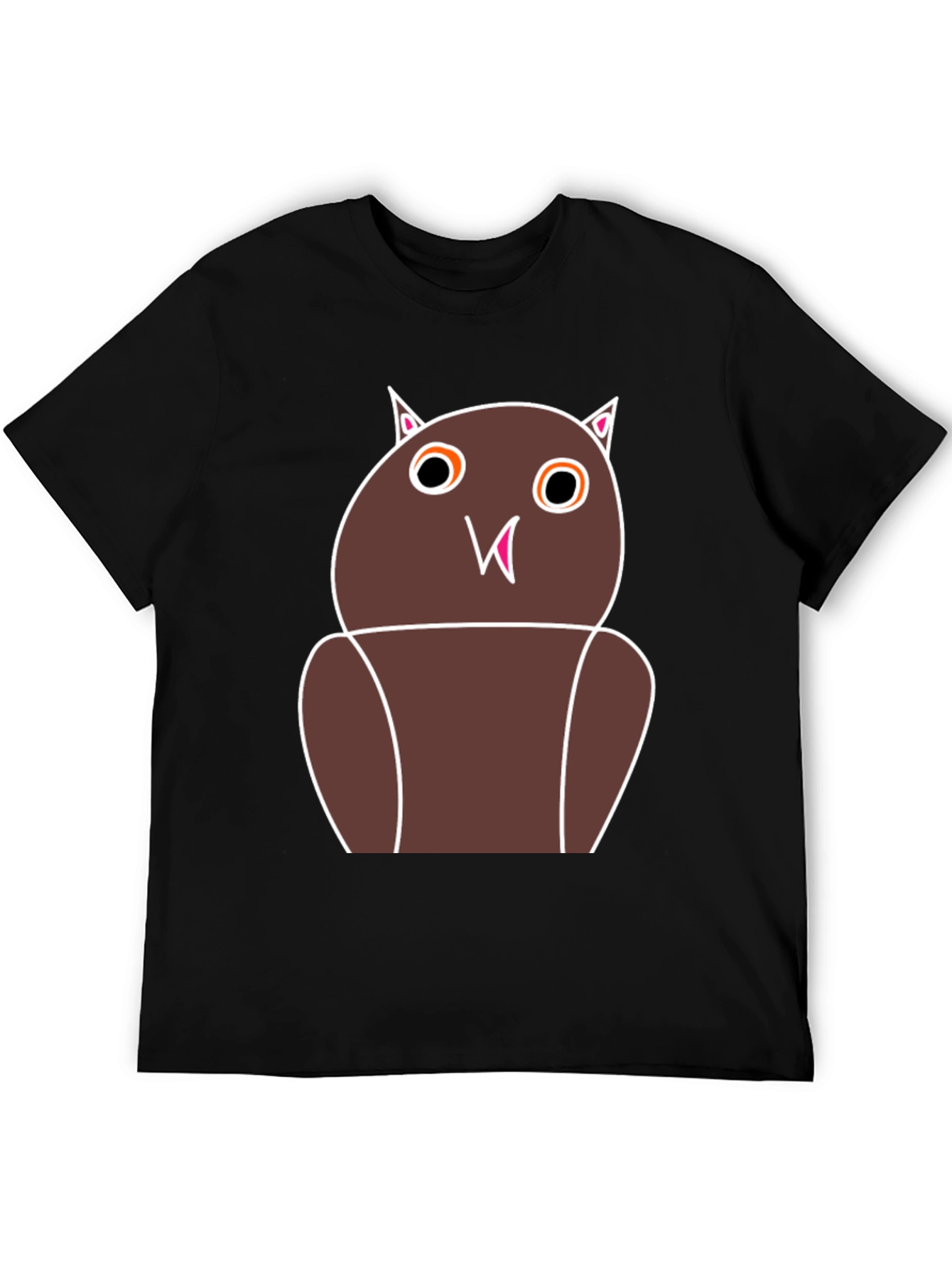 Funny Owl Graphic Tee - Unisex Black T-Shirt