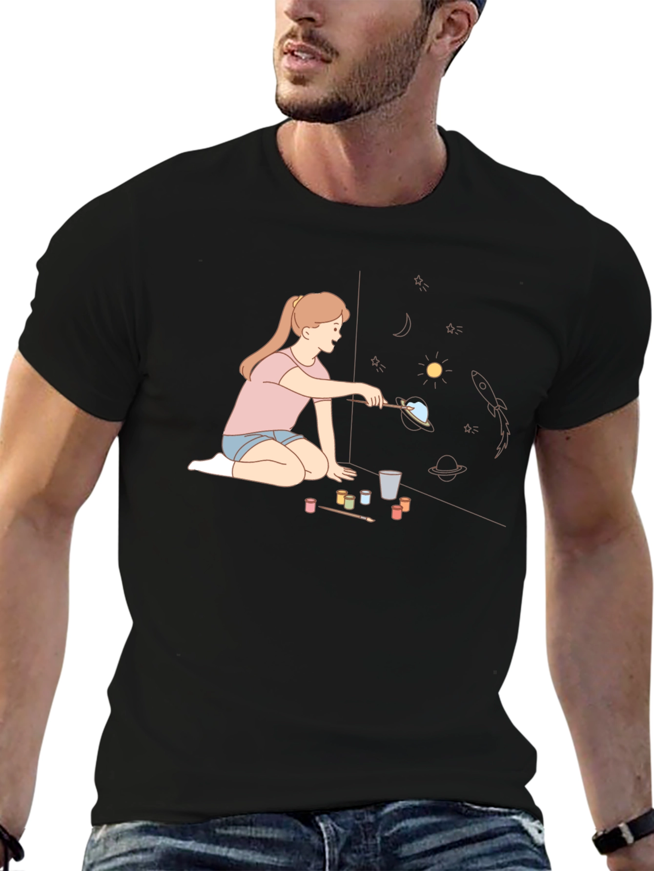Space Painting Tee