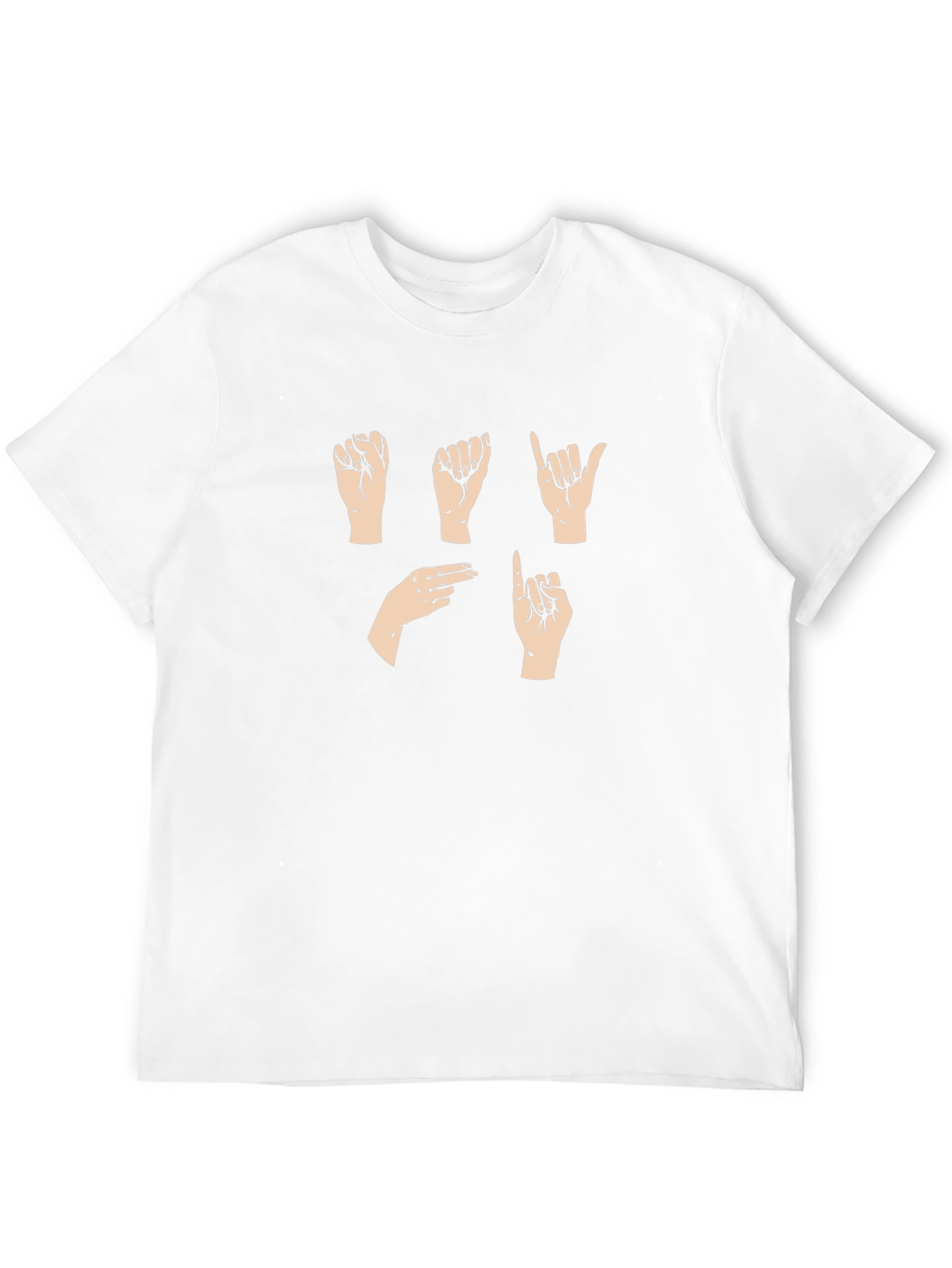 Sign Language Graphic Tee - Black