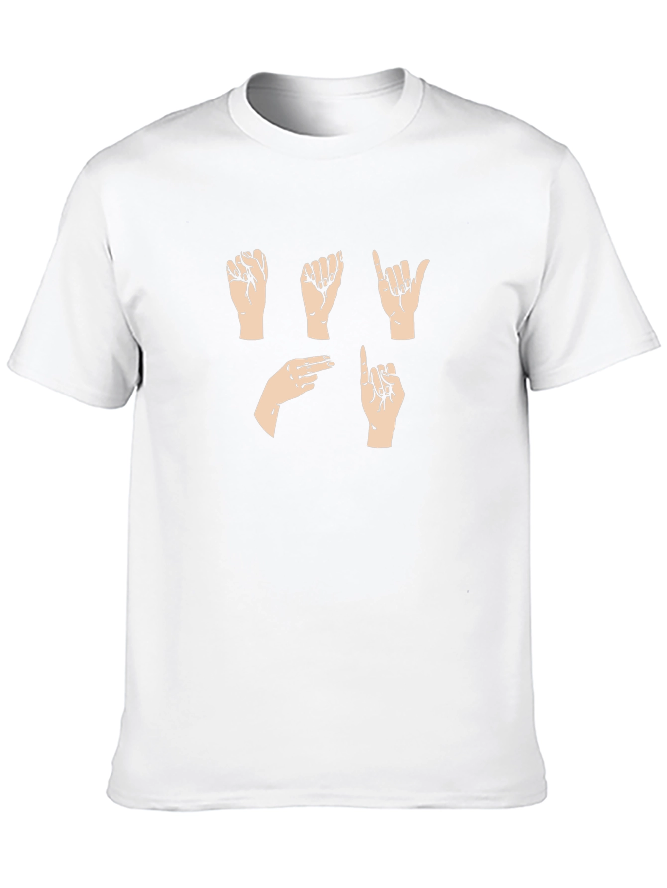 Sign Language Graphic Tee - Black
