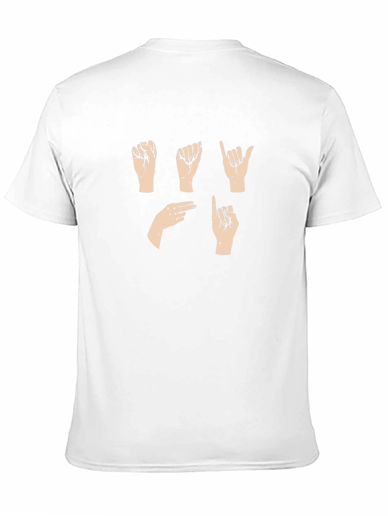 Sign Language Graphic Tee - Black