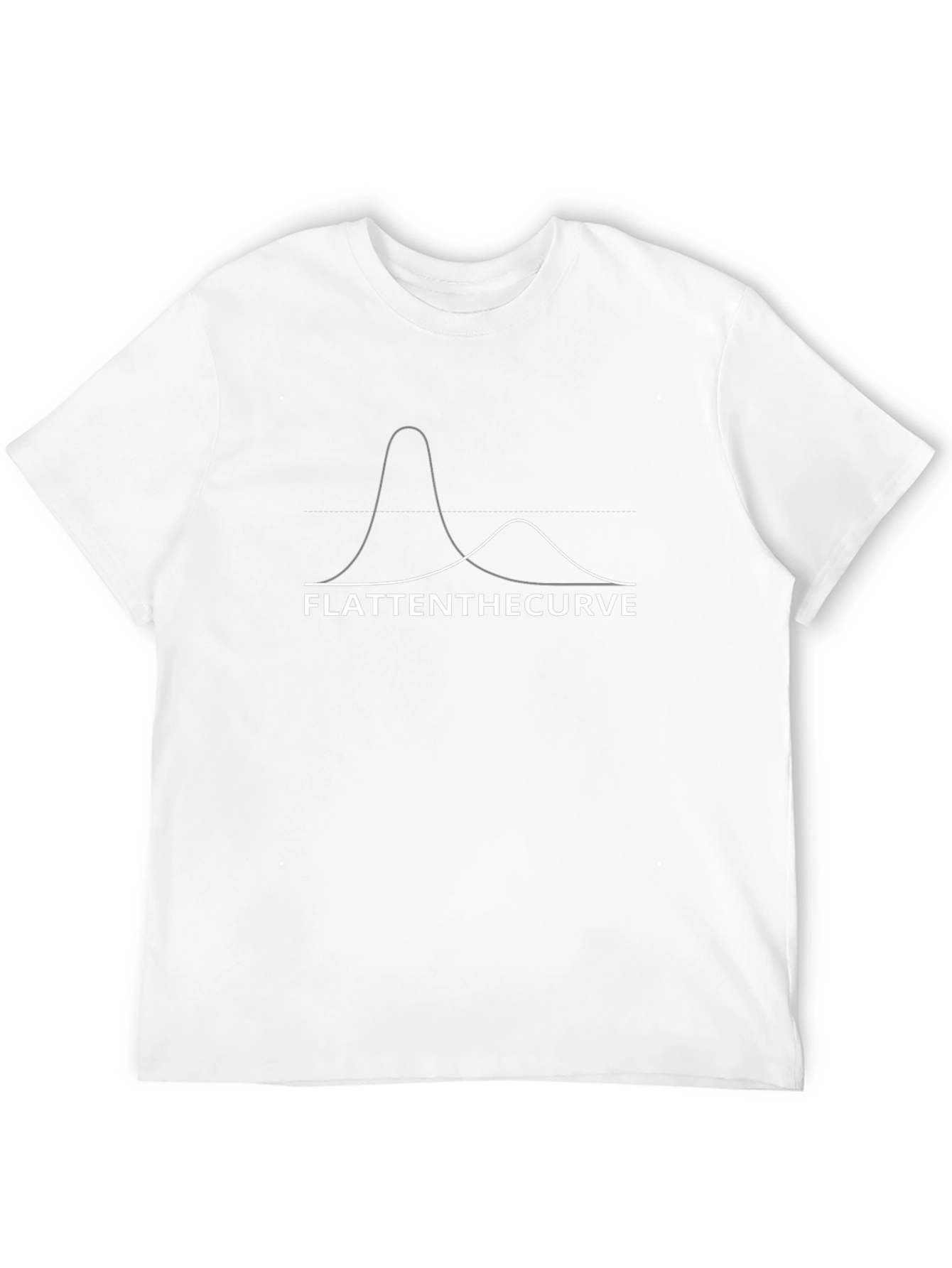 Flatten the Curve Graphic Tee - Black