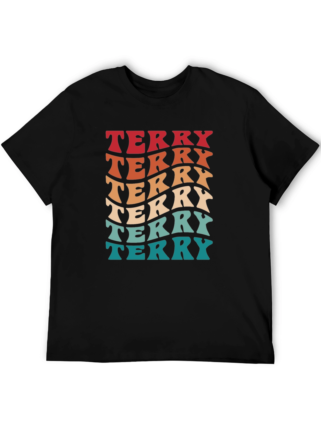 Retro Terry T-Shirt - Groovy Name Tee