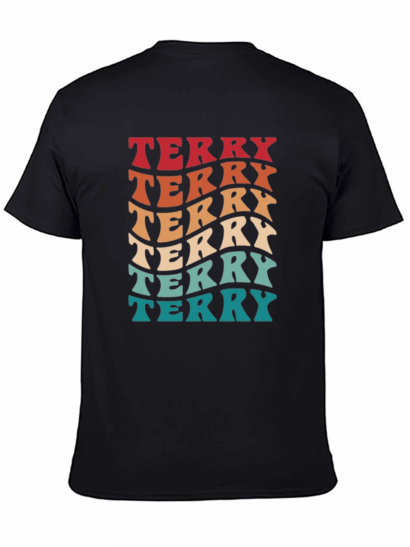 Retro Terry T-Shirt - Groovy Name Tee