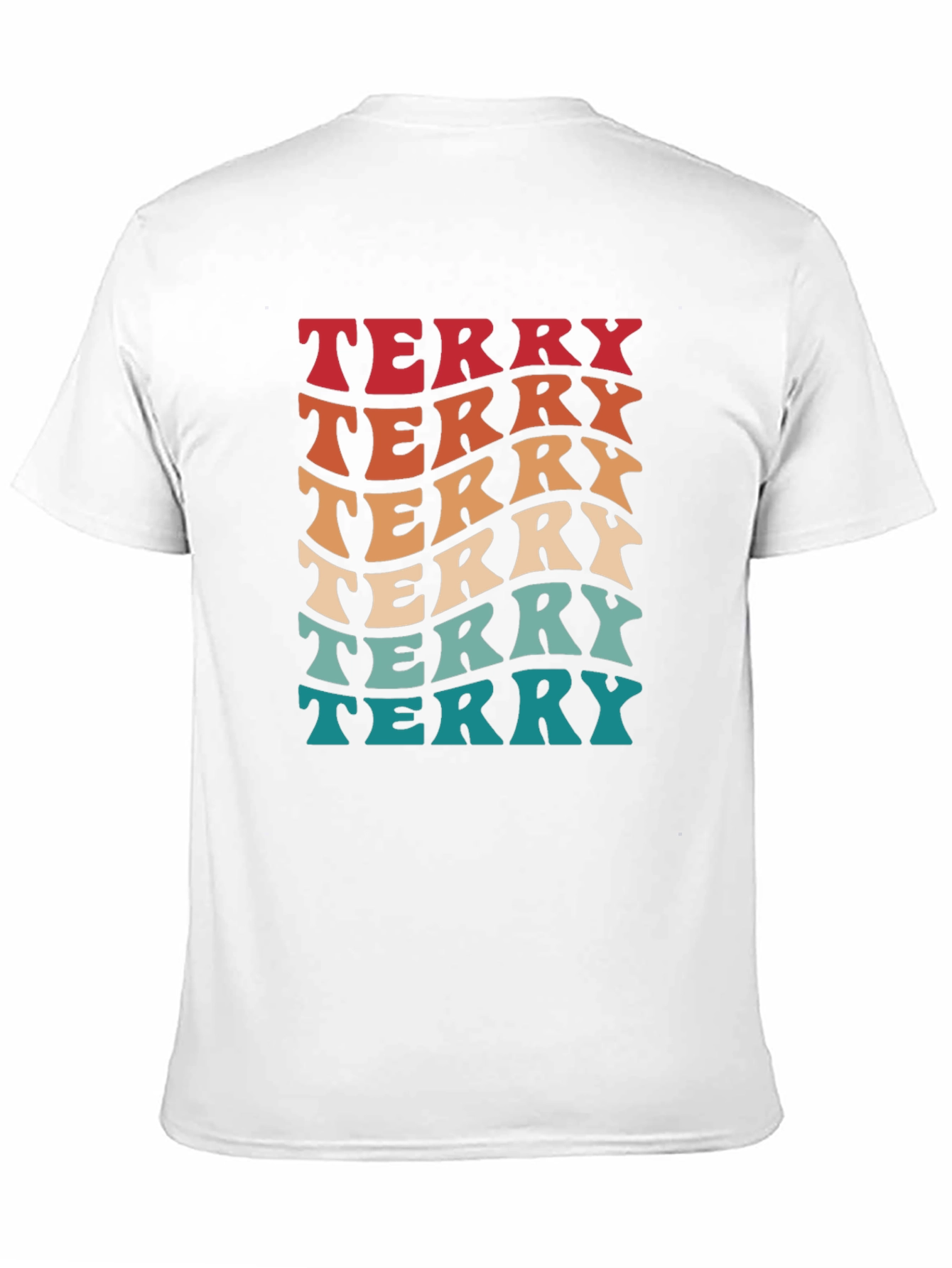 Retro Terry T-Shirt - Groovy Name Tee