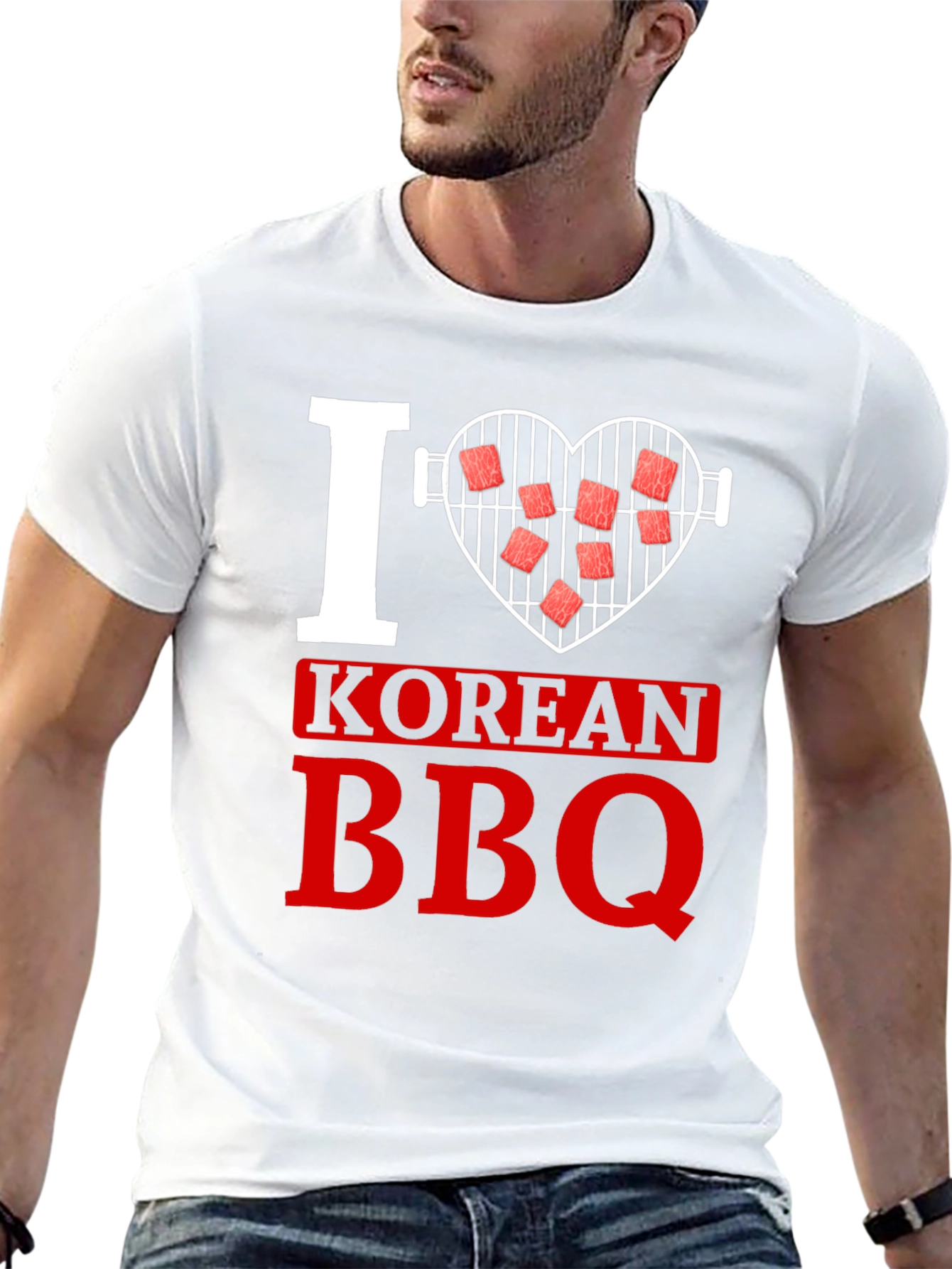 I Love Korean BBQ Graphic T-Shirt