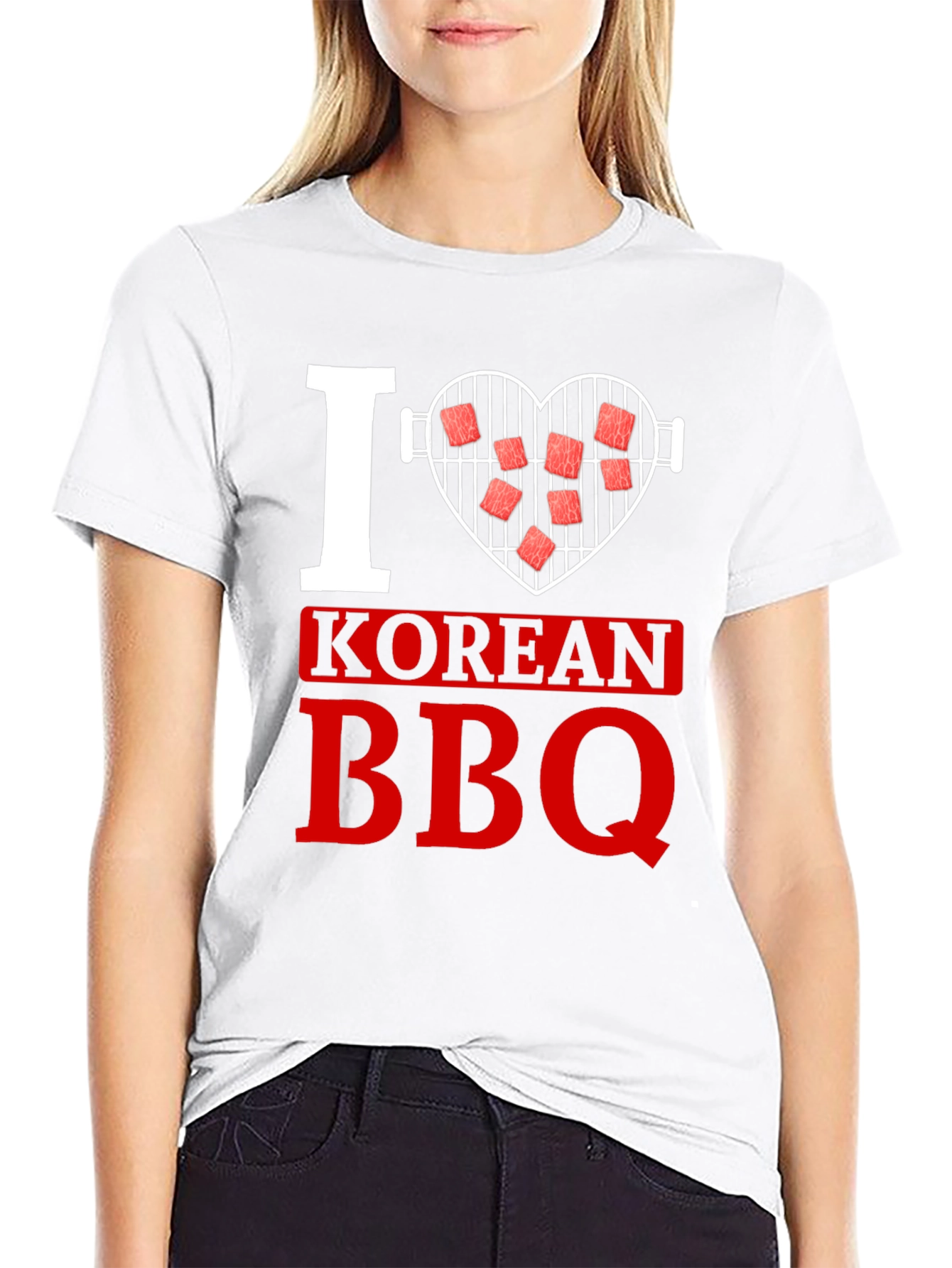 I Love Korean BBQ Graphic T-Shirt